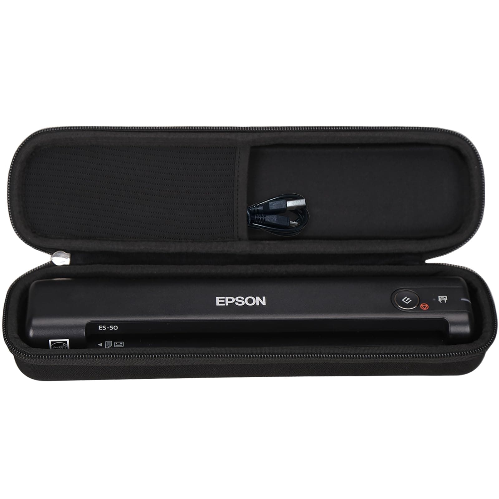 Aproca Case Compatible with Epson Workforce ES-50 ES-55R ES-60W ES-65WR DS-30 DS-70 DS-80W Document Scanner, Portable Storage Bag for Accessories (Case Only)