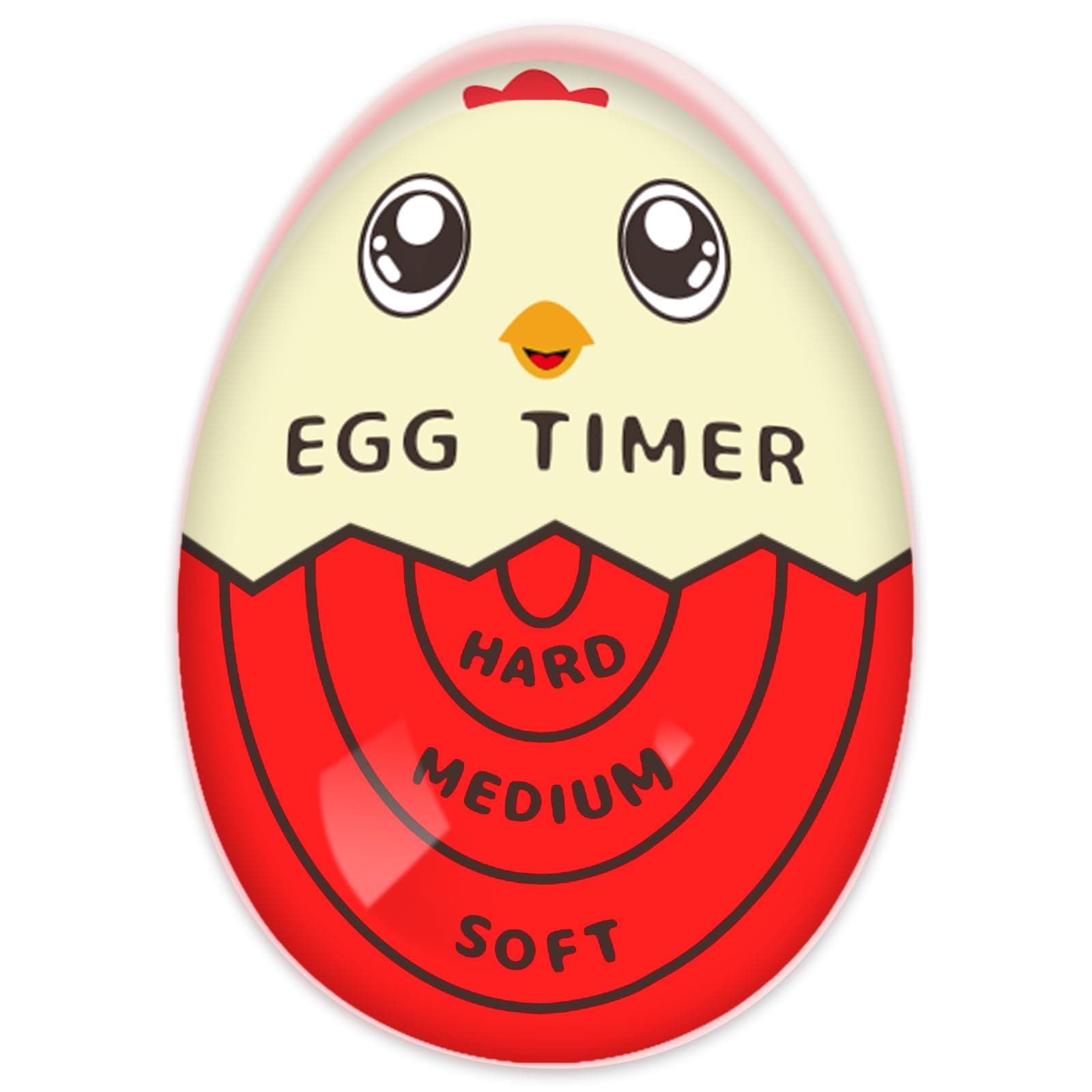 Lasubst Egg Timer for Boiling Eggs - Red