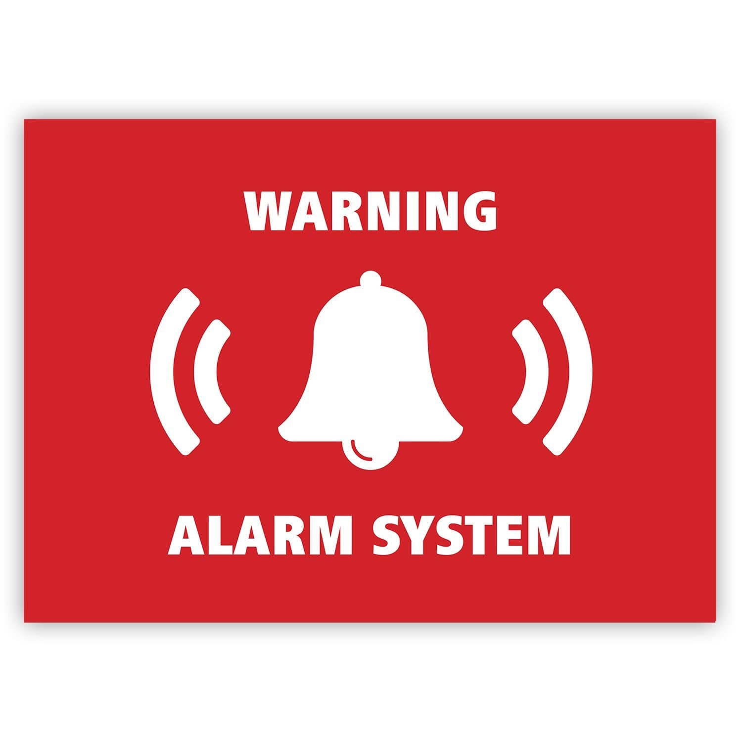 Junk Mail Blocker 10 x Alarm System Sticker Set - Security Alarm Warning Sign - for Doors Windows Cars - Weatherproof (7.4 x 5.2 cm)
