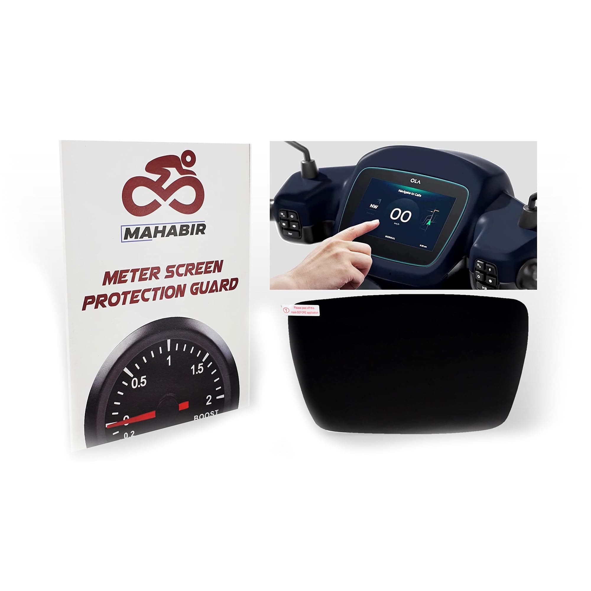 MAHABIR Digital Meter Console Screen Protector Guard Compatible with S1 and S1 Pro Electric Scooter with Dry and Wet Wipes