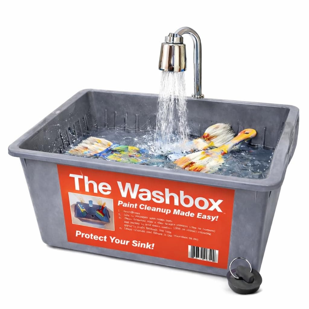 Paint Tray for Brush Clean Up Large Insert for Sinks to Make Paint Cleanup Easy