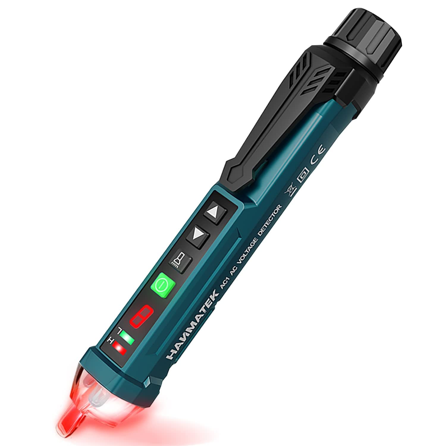 - Non-Contact Voltage Tester with 9 gear Adjustable Sensitivity Voltage Detector Pen AC Circuit Tester Tool LCD Display LED Flashlight Buzzer Alarm Range12V-1000V & Live/Null Wire Judgment AC1