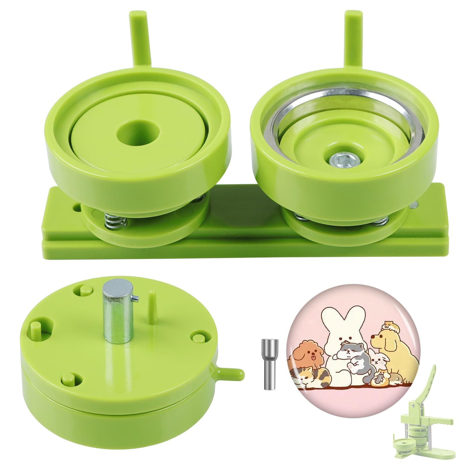 Button Maker Mold 2.25 inch/58mm, Interchangeable Die Mold Button Making Mold Suitable for Slide Pin Press Machines Button Maker Machine Button Badge Press