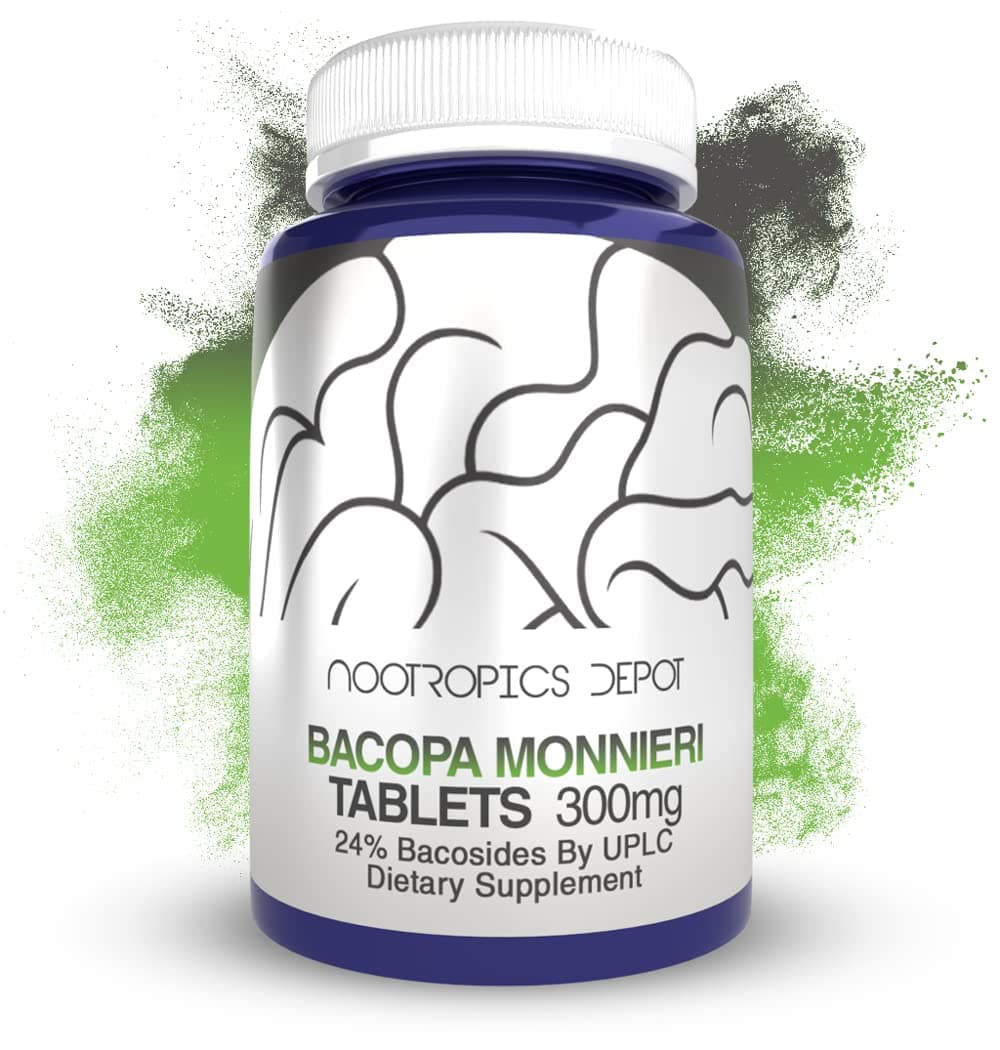 Bacopa monnieri Extract Tablets | 240 Count | Minimum 24% Bacosides | May Help Support Cognitive Function | May Help Support Stress Management