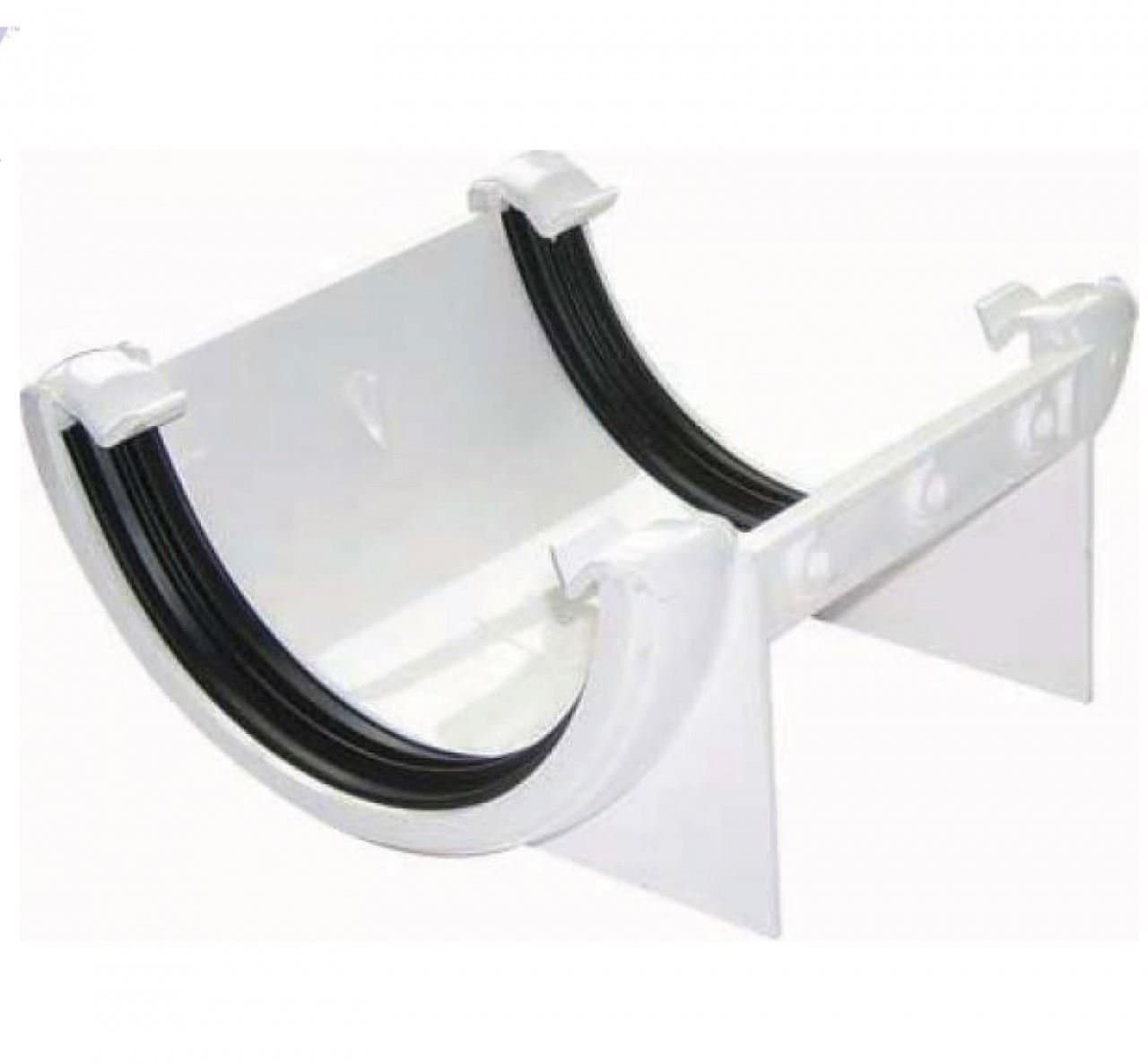 FloPlastWhite Half Round Gutter Union Bracket 112mm
