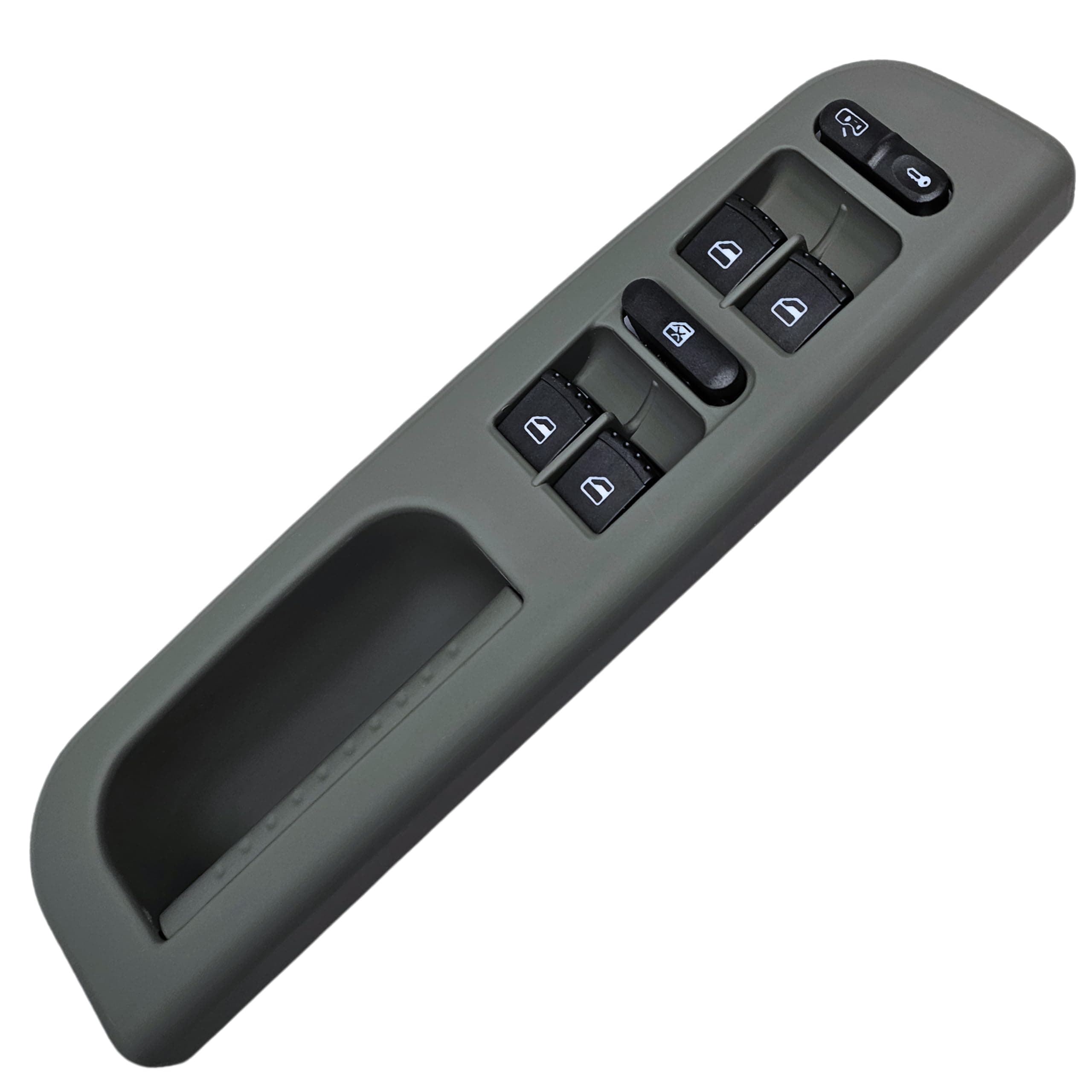 SWITCHDOCTOR Fully Assembled Window Master Switch and Bezel Set for 1999-2005 Volkswagen Jetta (Gray)