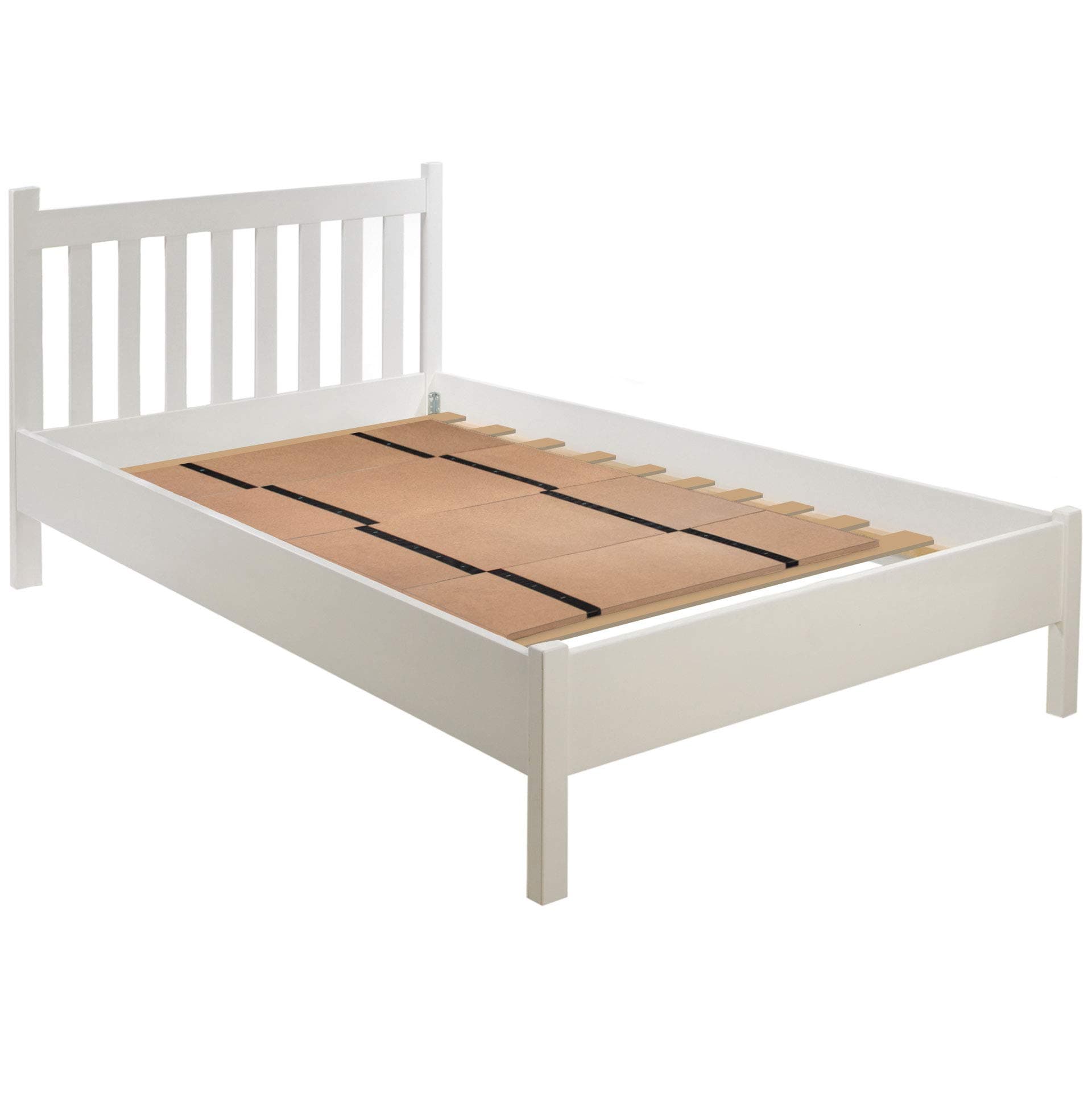 DMI Foldable Box Spring, Bunkie Board and Bed Support Slats, No Assembly Needed, Full Size Bed Base, 60" x 48"