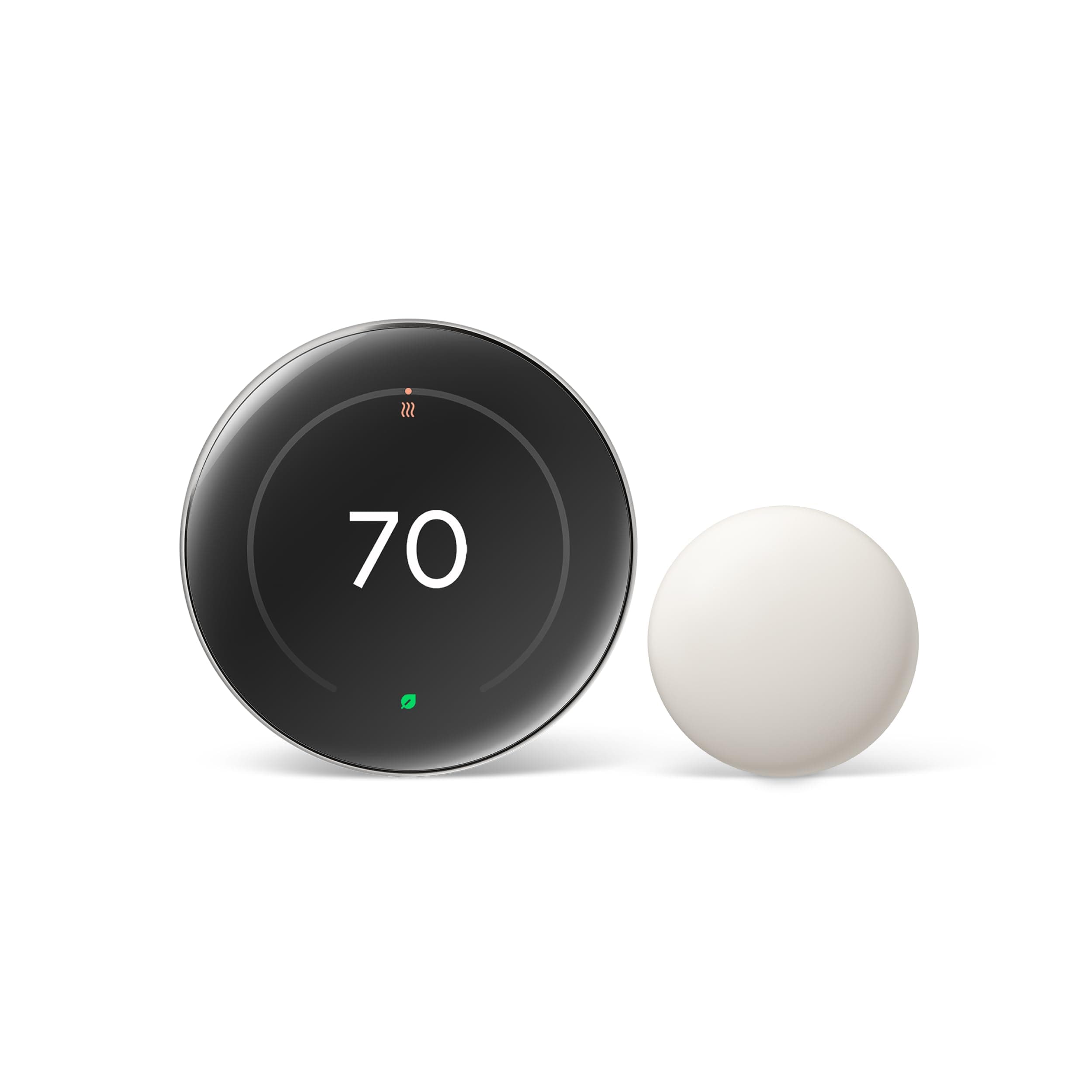 Nest Learning Thermostat (4th gen) + Nest Temperature Sensor (2nd gen) - Silver