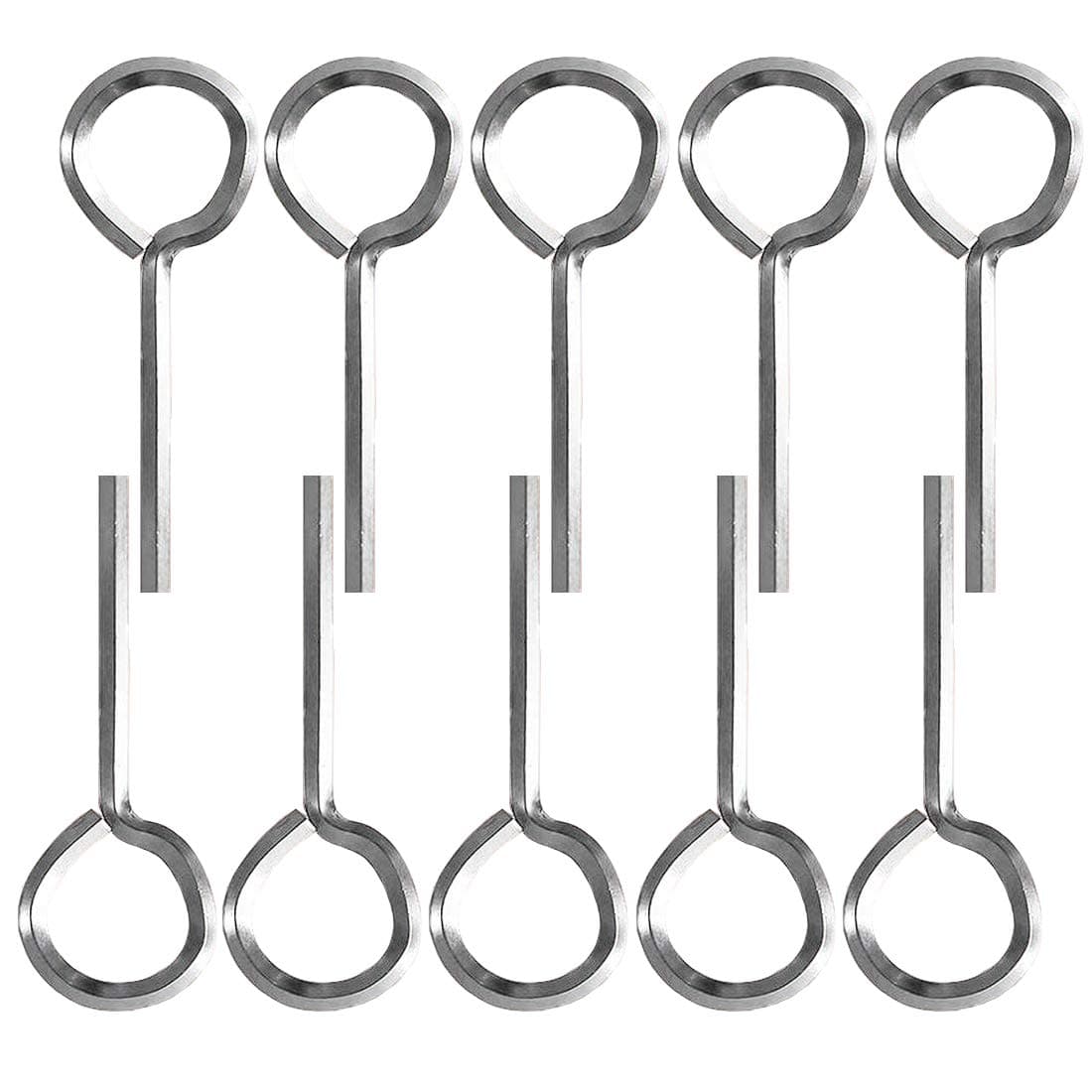 dstfuy 1/8 inch hex key ring, key ring style dog key set, Allen key for push rods, door panic rods, hexagon socket (10 pieces)