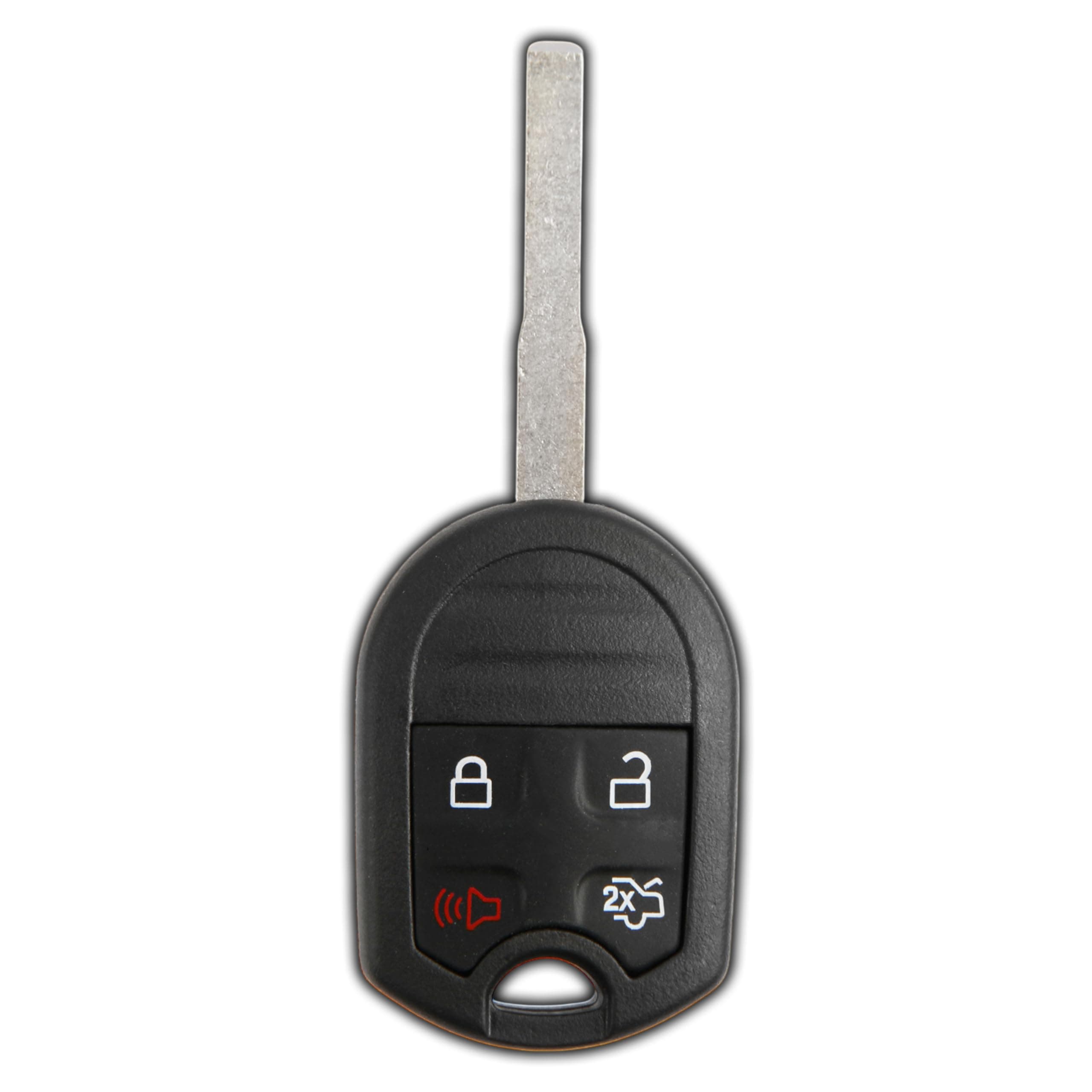 KeylessOption Keyless Entry Remote High Security Uncut Blank Car Ignition Key Fob Replacement for Ford Fusion Fiesta CWTWB1U793