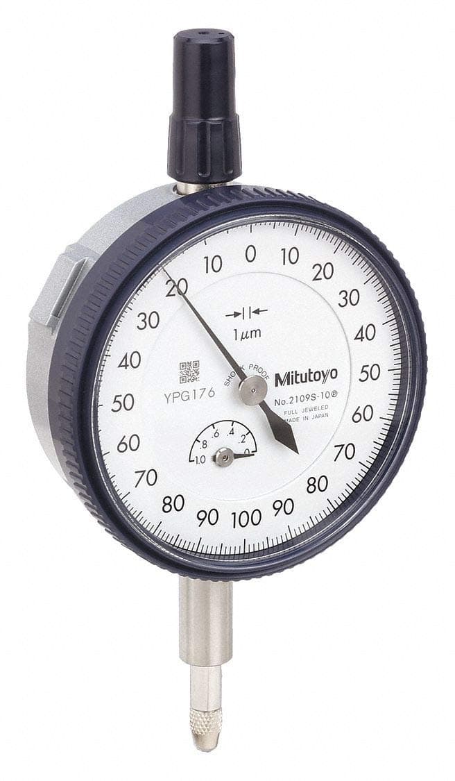 2109S-10 Dial Indicator, M2.5X0.45 Thread, 8mm Stem