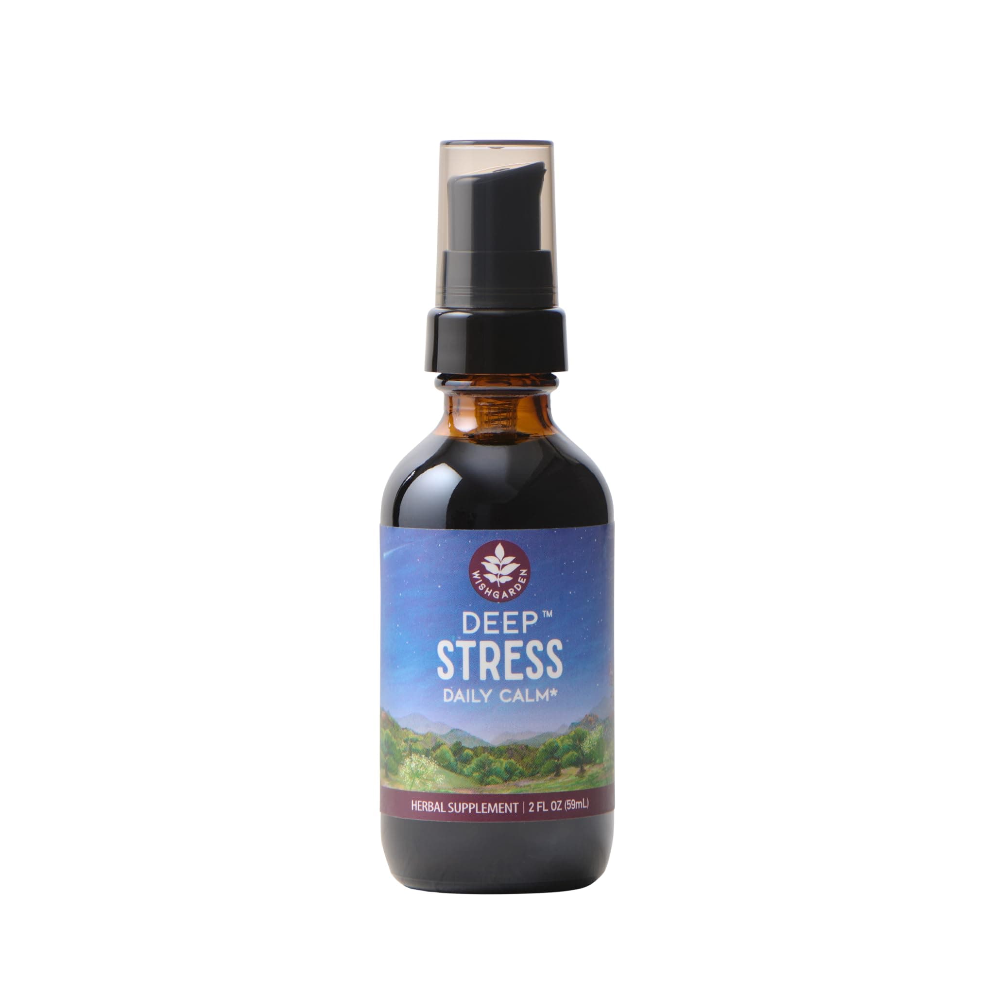 Herbs Deep Stress with Ashwagandha - Plant-Based Liquid Herbal Adrenal Support Supplement with Ashwagandha Root and Powerhouse Adaptogens for Stress Relief, Fast-Acting Stress Tincture, 2oz