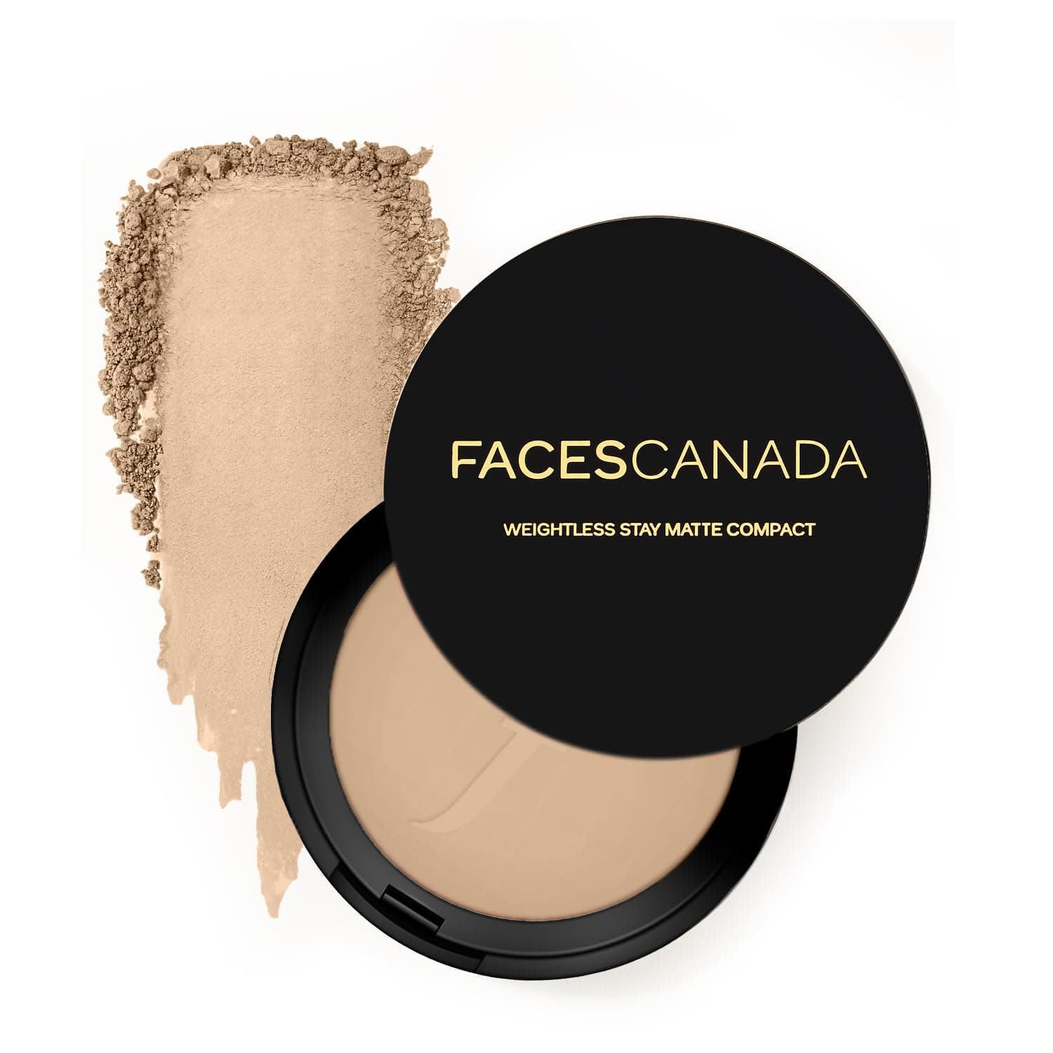 Faces Canada Weightless Stay Matte Compact Vitamin E & Shea Butter, Spf-20 Sand 04,9 g