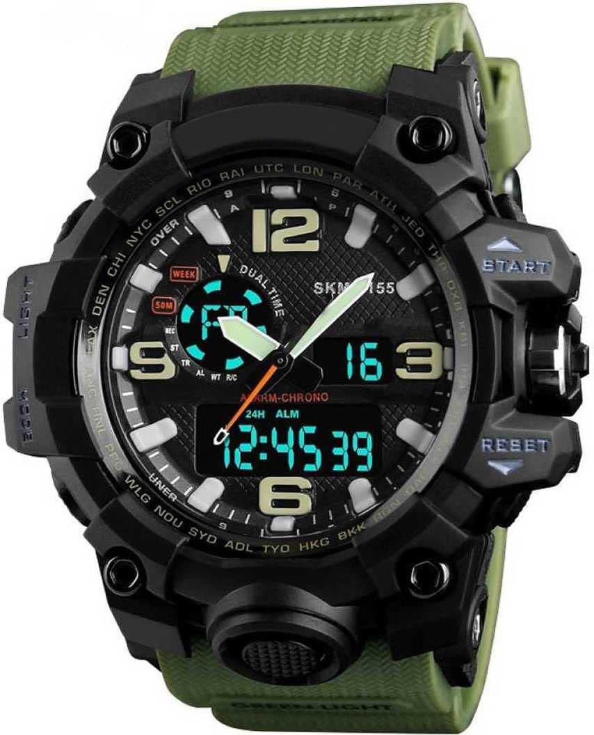 RUSTETAnalog-Digital Black Dial Men's Watch