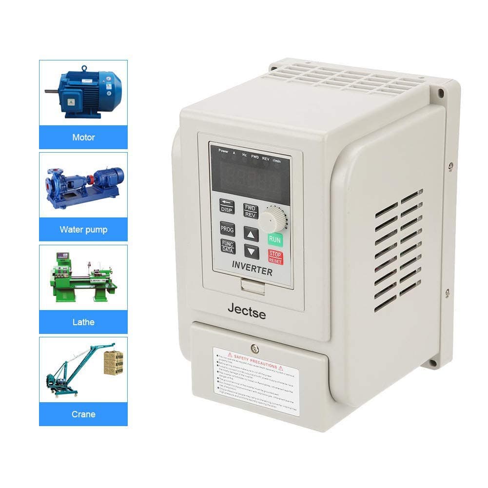VFD Inverter 220V 4KW,Universal Variable Frequency Drive Single phase to 3 phase Inverter Frequency Converter PWM control V/F open loop,VFD Speed Controller