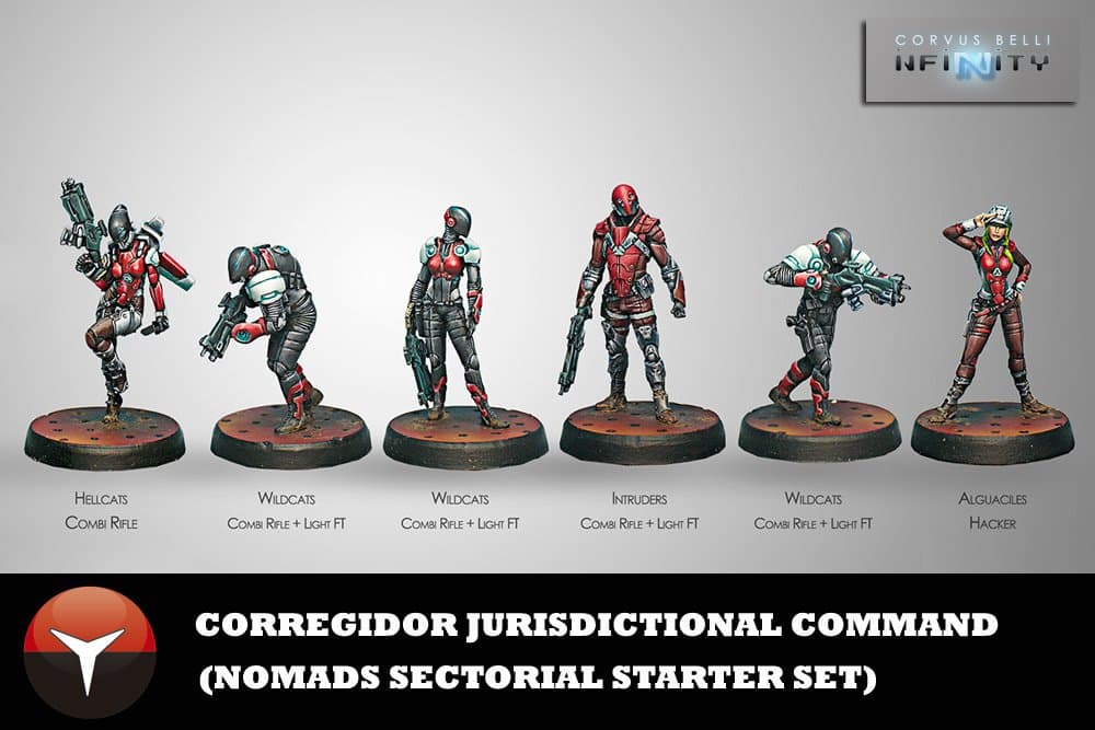 Corregidor Jurisdictional Command (6) Nomads Infinity by Corvus Belli