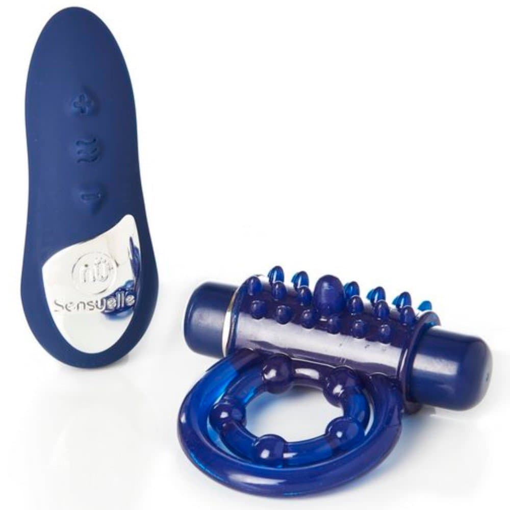 New Couple's Remote Control Double-Studded Pleasure Ring & 15-Function Bullet - USB Rechargeable - Body-Safe Silicone - 100% Waterproof - Discreet & Quiet - Travel Ready - 1-Year Warranty!