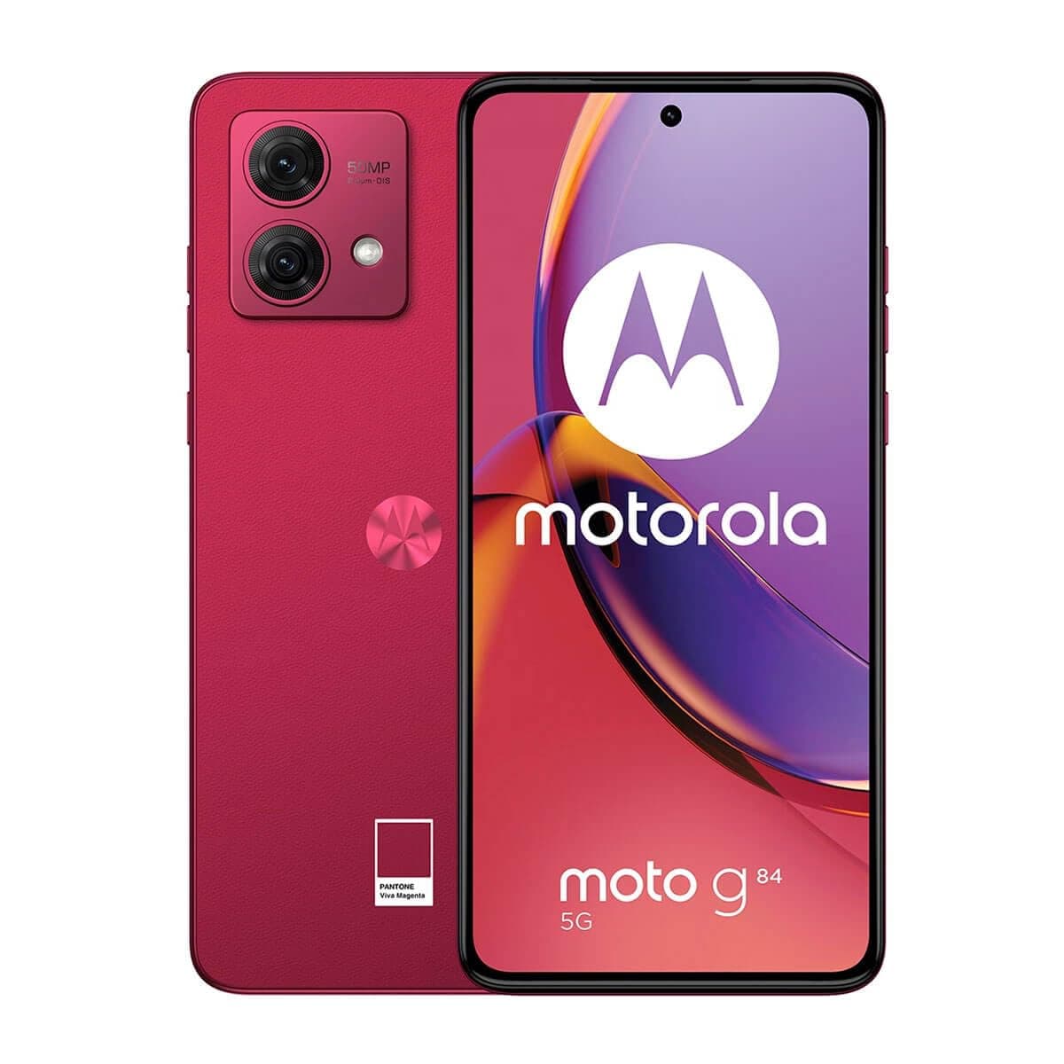Motorola Moto G84 Dual-SIM 256GB ROM + 8GB RAM (GSM Only | No CDMA) Factory Unlocked 5G Smartphone (Viva Magenta) - International Version