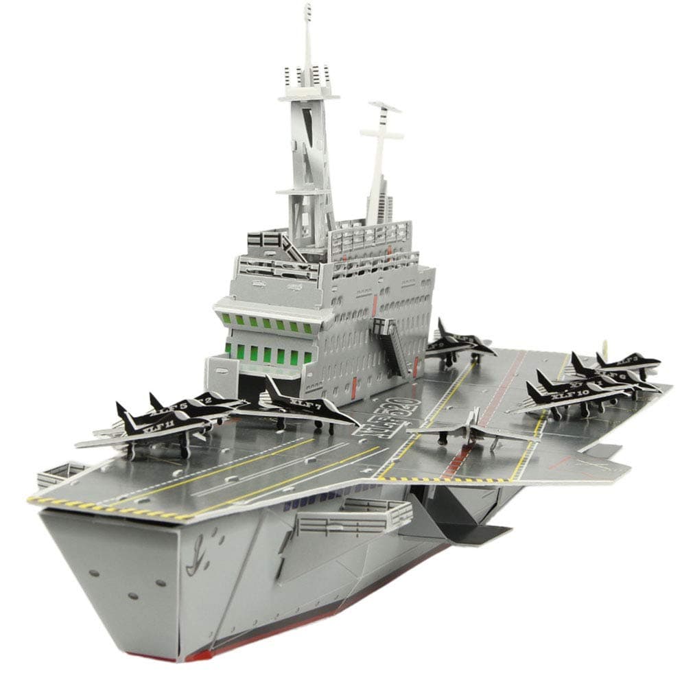 Ship model, construction tools Ship model Ship model Assembled model Classical sailing model aircraft carrier 120 pcs