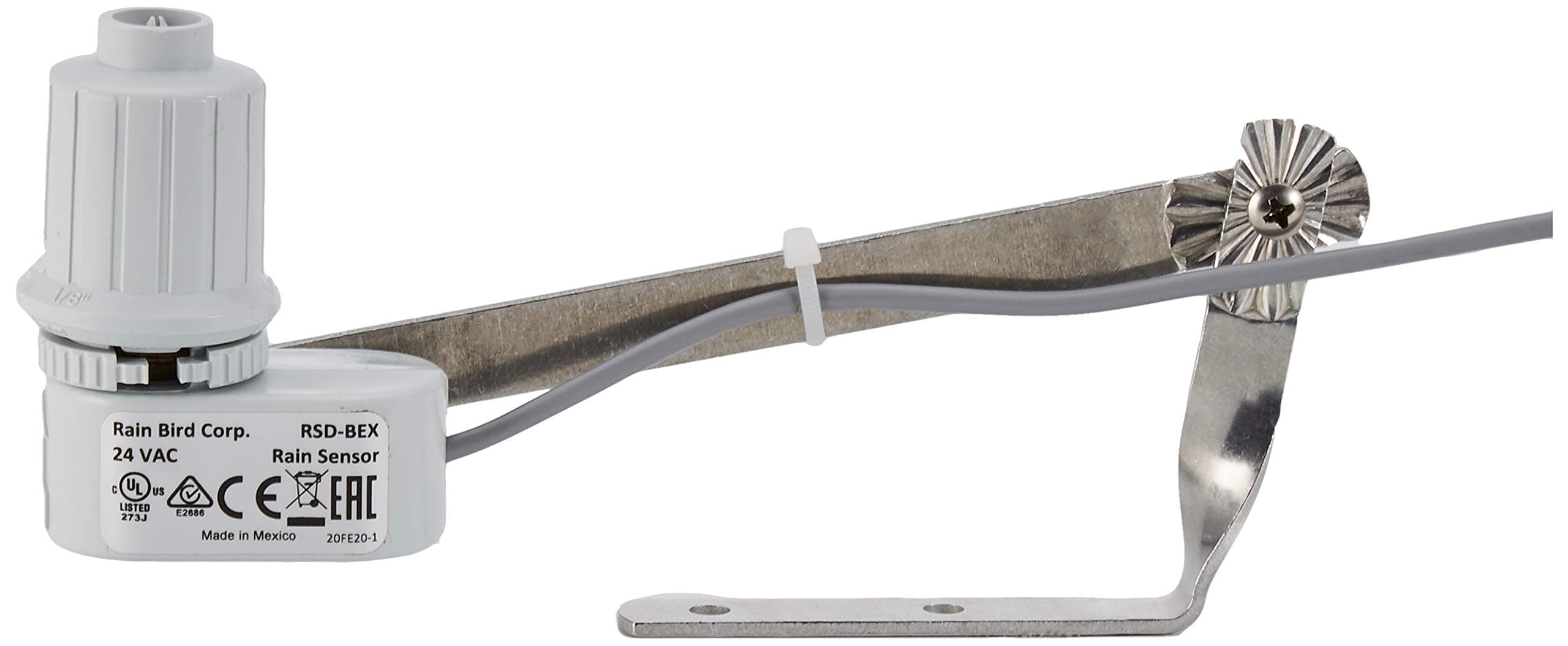 Rain Bird RSD-BEX Rain Sensor w/Aluminum Latching Bracket & Extension Wire