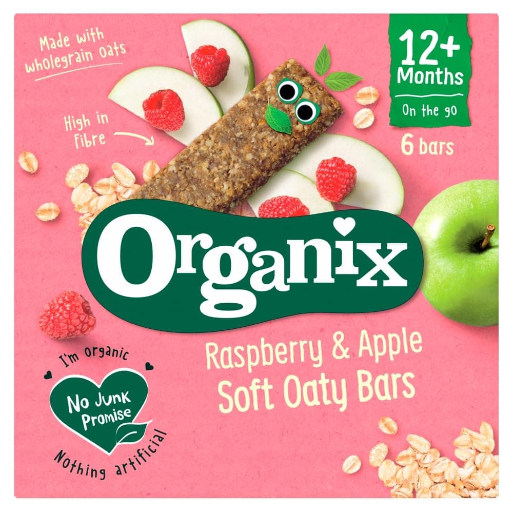 Raspberry & Apple Soft Oaty Bars 12+ Months 6 x 23g (138g), ()