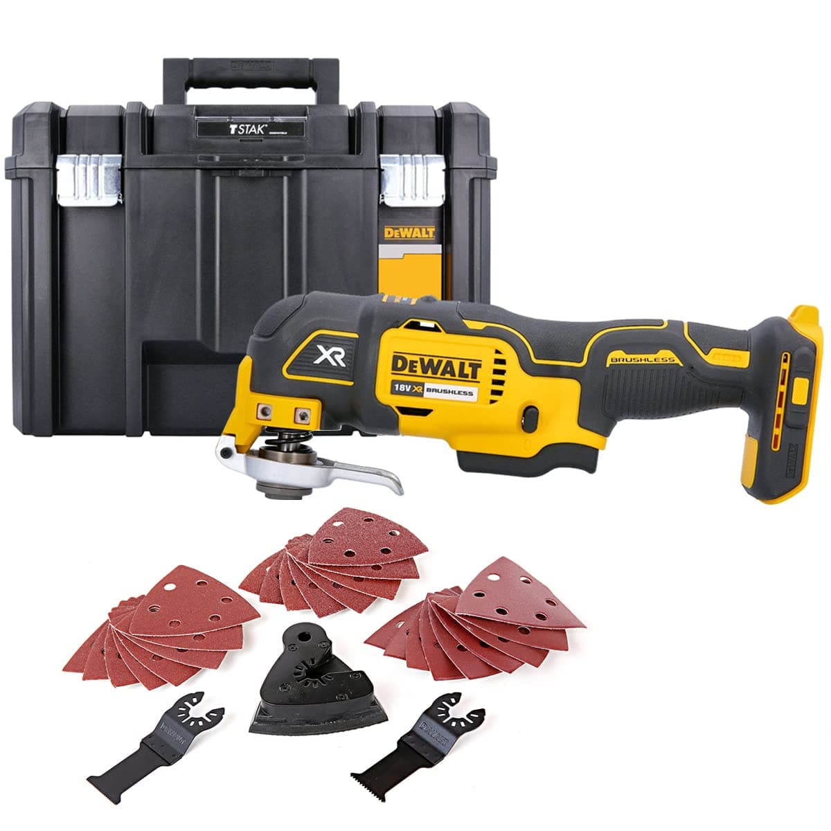DeWalt DCS355 18V Brushless Oscillating-Multi Tool with Accessories & DWST1-71195 Case