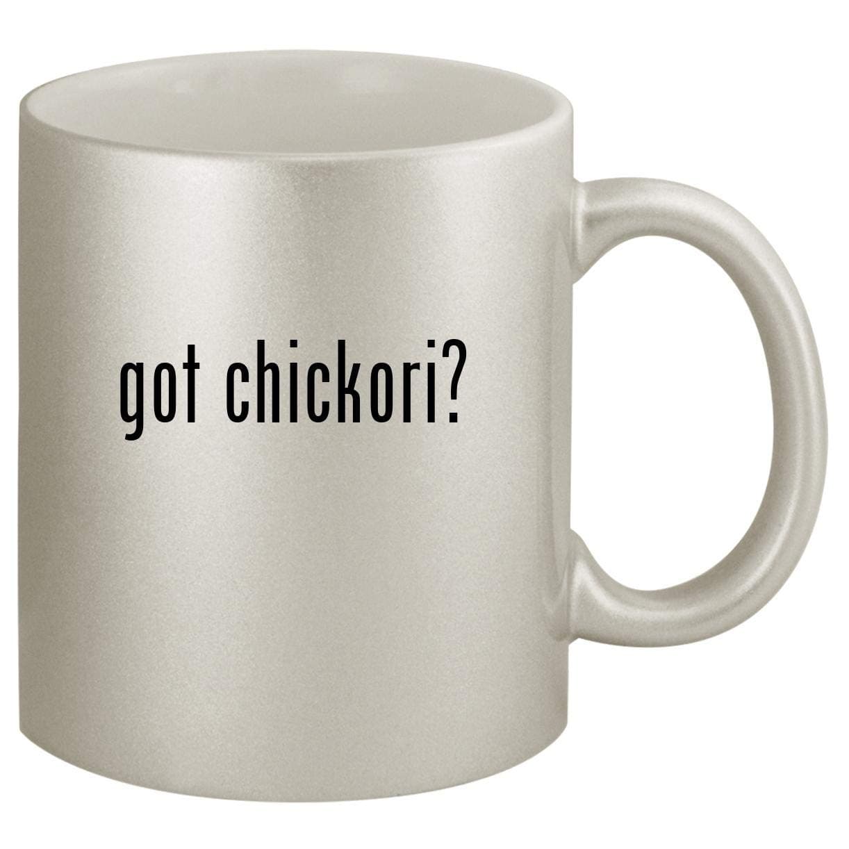 got chickori? - Ceramic 11oz Silver Coffee Mug, Silver