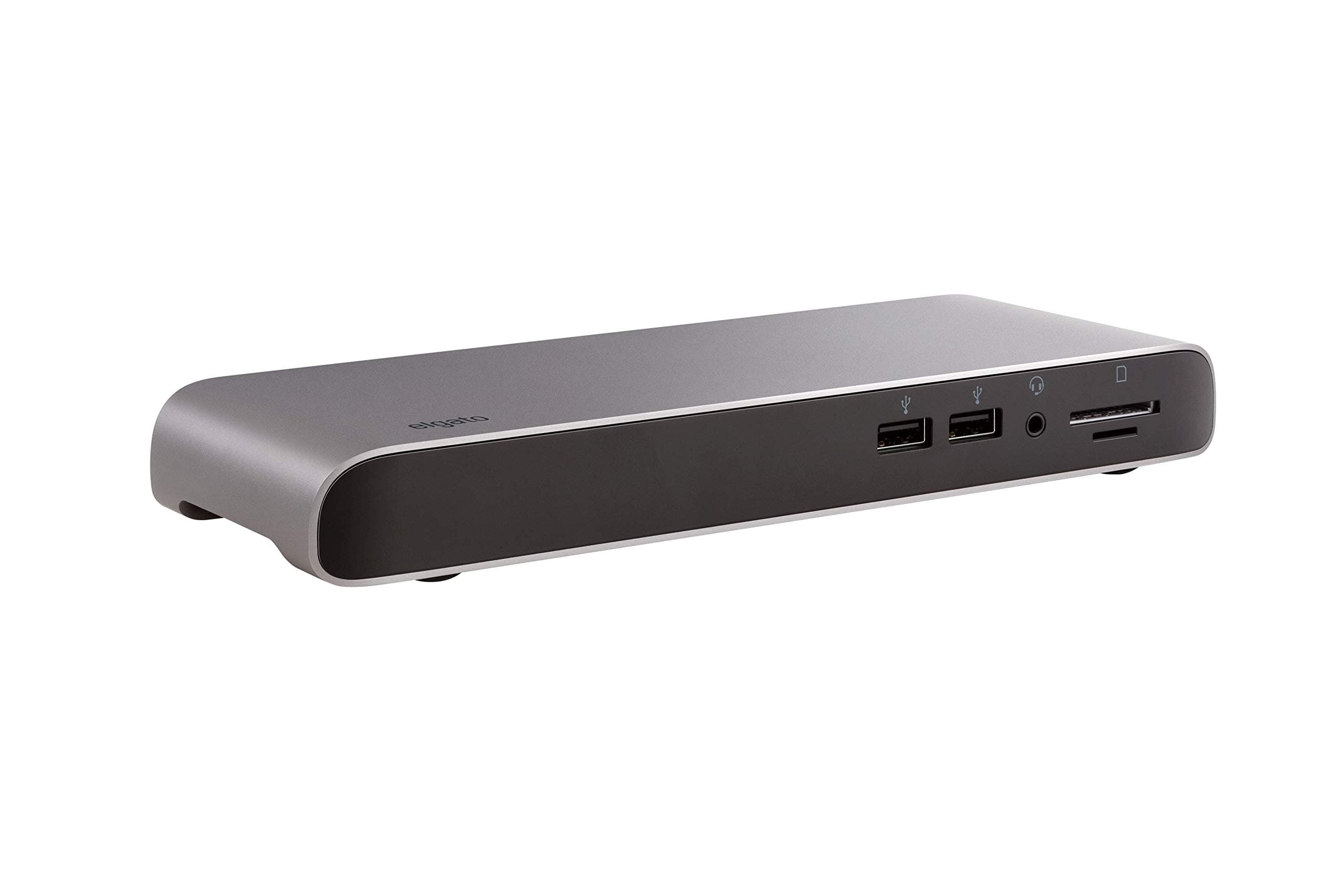 Elgato Thunderbolt 3 Pro Dock – With 50 Cm Thunderbolt Cable, 40Gb/S, Dual 4K Support, 2x Thunderbolt 3 (USB C), 4x USB 3.0, SD/Micro SD Card Reader, Audio I/O, Gigabit Ethernet, Aluminum Chassis.