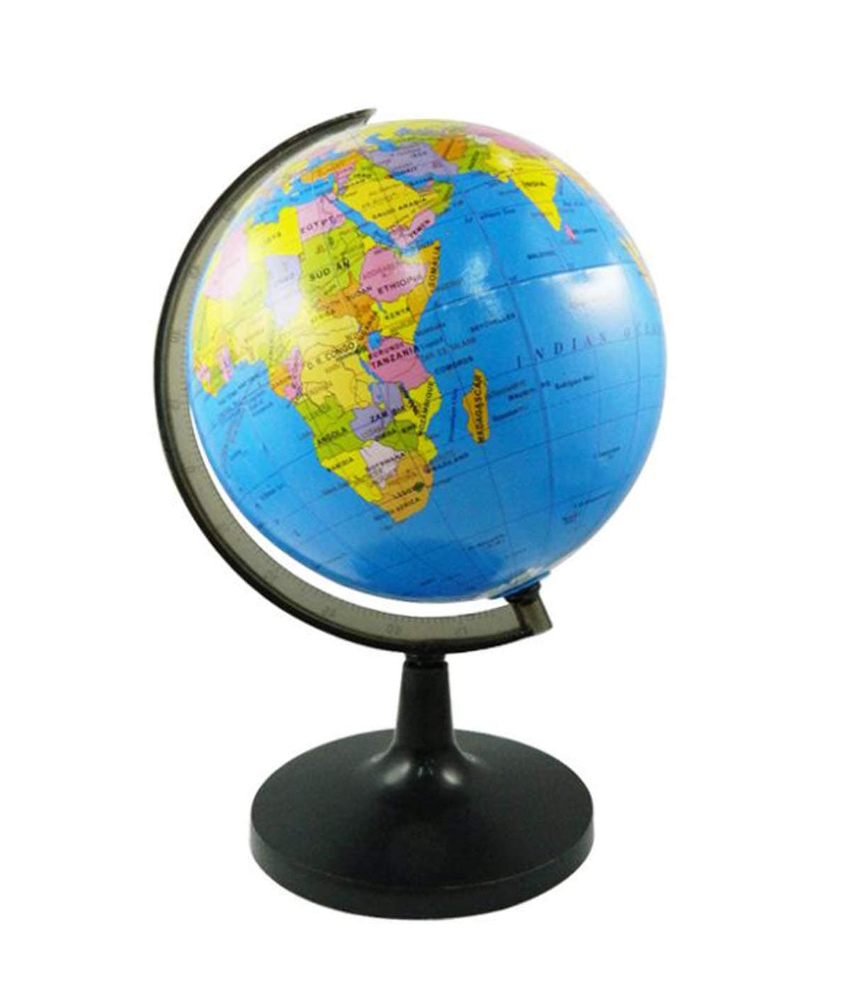 World Globe for Kids Learning, Educational Rotating World Map Globes Mini Size Decorative Earth Children Globe for Classroom Geography Teaching, Desk & Office Decoration-4 inch