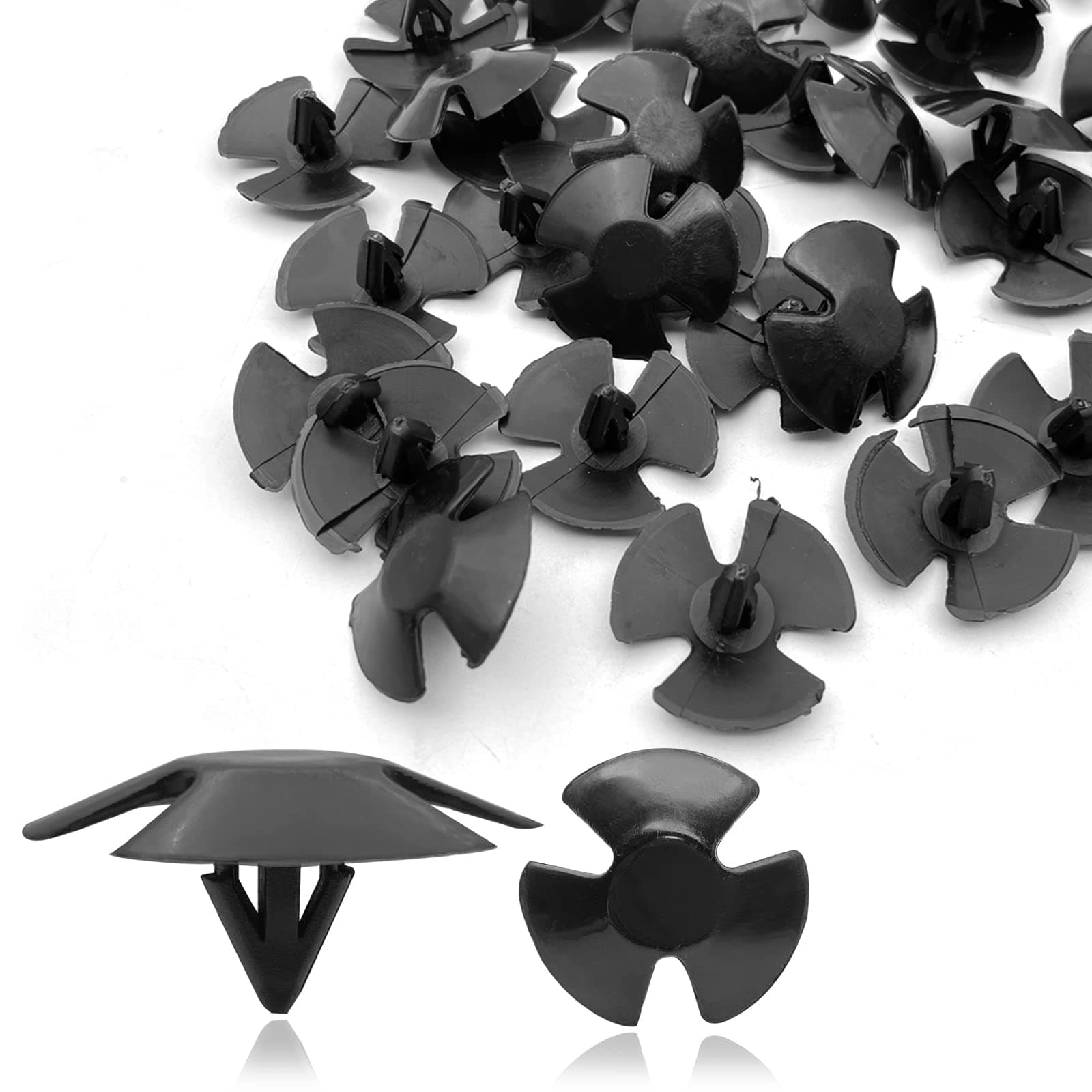 20Pcs Hood Insulation Retainers Push-Type Retainer Clips - Replacement for Chrysler Jeep Dodge Ram Cherokee Grand Cherokee - OEM 4878883AA LH LHS Nylon Clip Fasteners Push Pin Screws