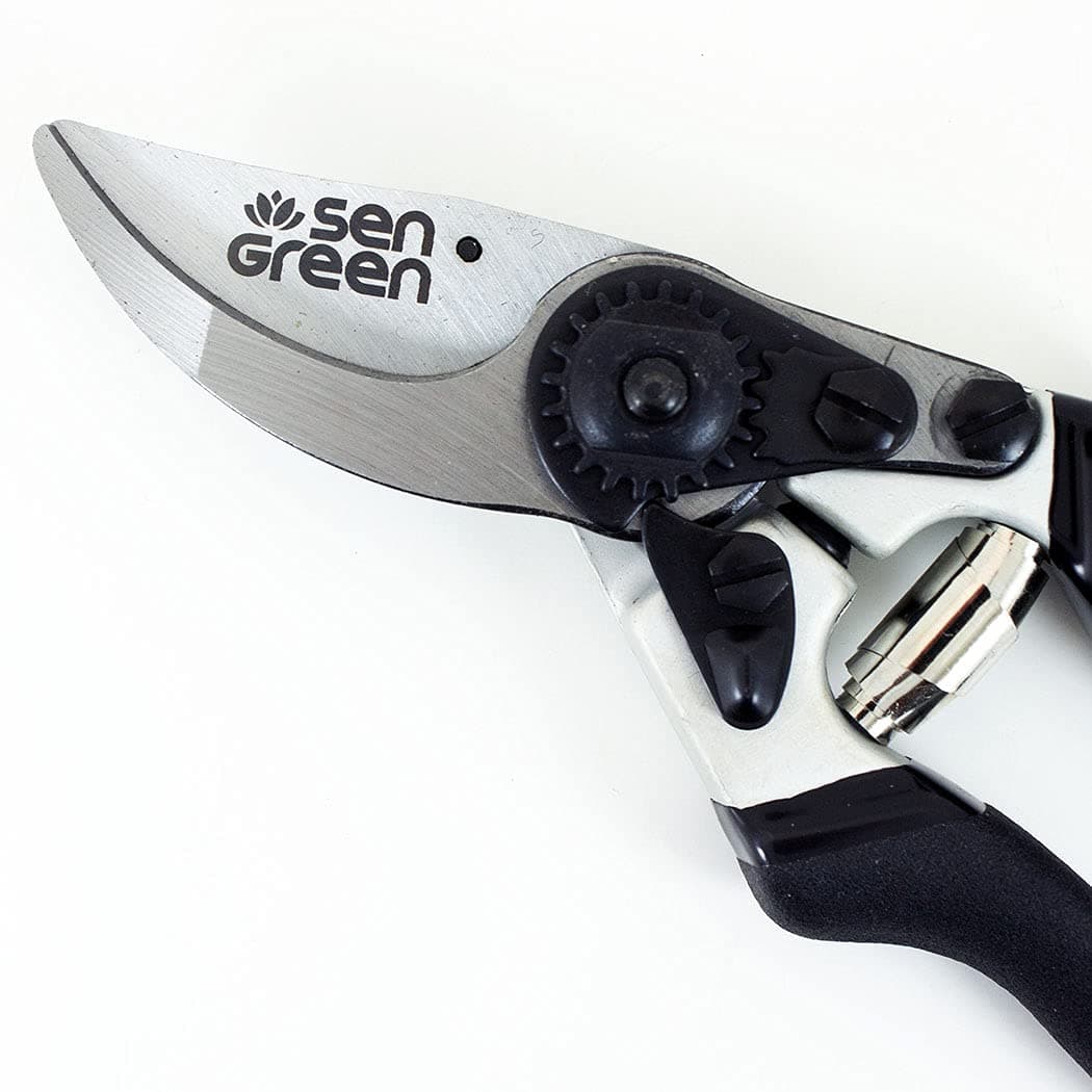8.5" Professional Bypass Secateurs/Pruning Shears - Super Sharp Chrome Plated Blades | Durable, Comfortable and Strong