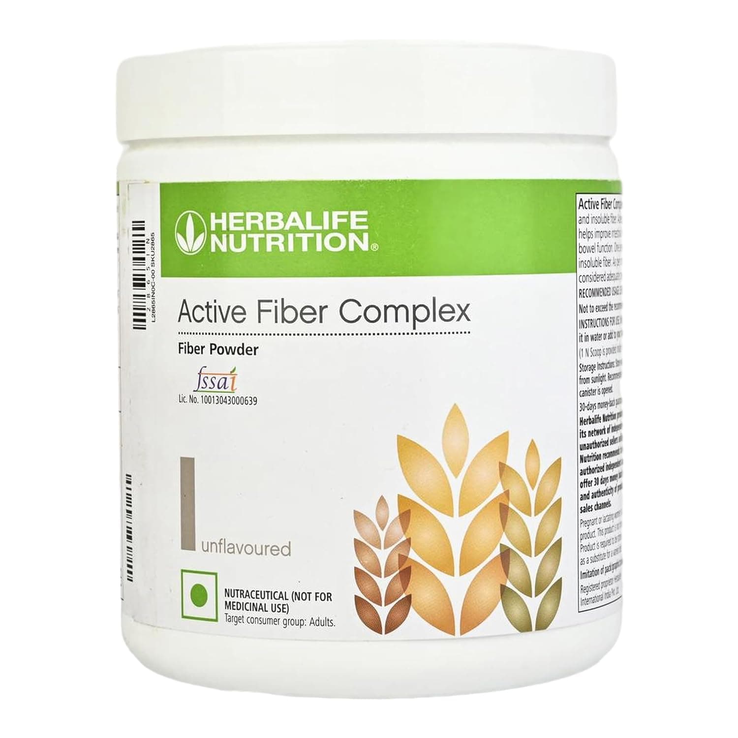 Active Fiber Complex Powder,Unflavored, 1 Count
