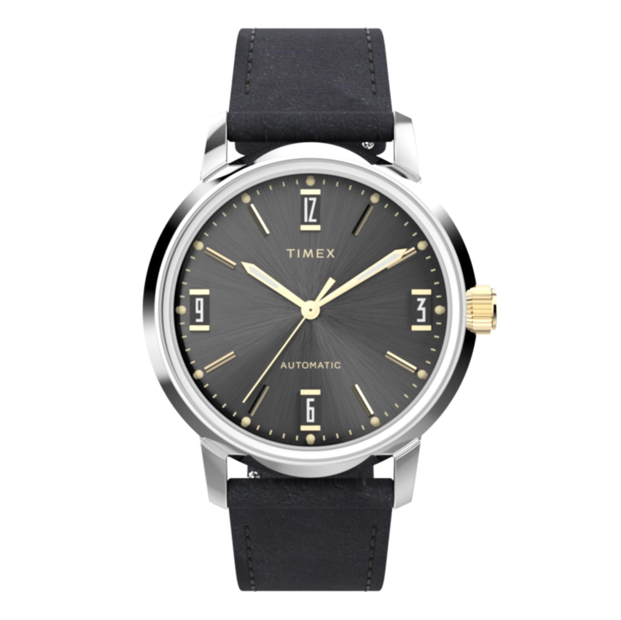 Men Analog Automatic Watch with Leather Strap TW2W33900
