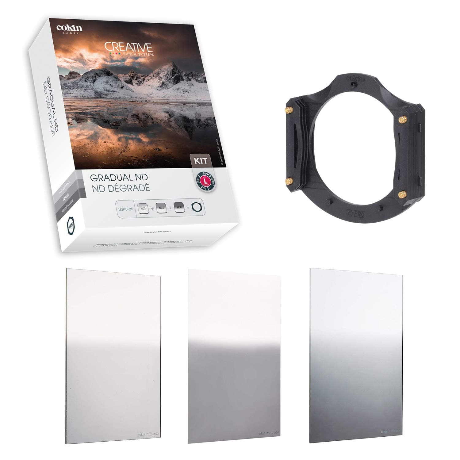 Square Filter Gradual ND Creative Kit Plus - Includes L (Z) Series Filter Holder, Gnd 1-Stop (121L), Gnd 2-Stop (121M), Gnd 3-Stop Soft (121S)