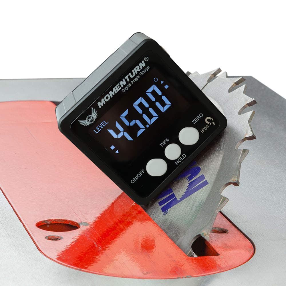 Level Box Miter Gauge -Digital Readout Angle Finder Tool -Mini Table Saw Stand Accessories -Magnetic Protractor Cube -Woodworking, Bevel, Carpenters Square, Machinist, Fence Inclinometer