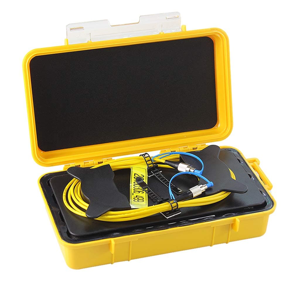 SM 1000m (3280FT.) Fiber Optic OTDR Launch Cable Box for Singlemode 1310/1550nm OTDR Dead Zone Eliminator Fiber Rings (FC/UPC-FC/UPC)