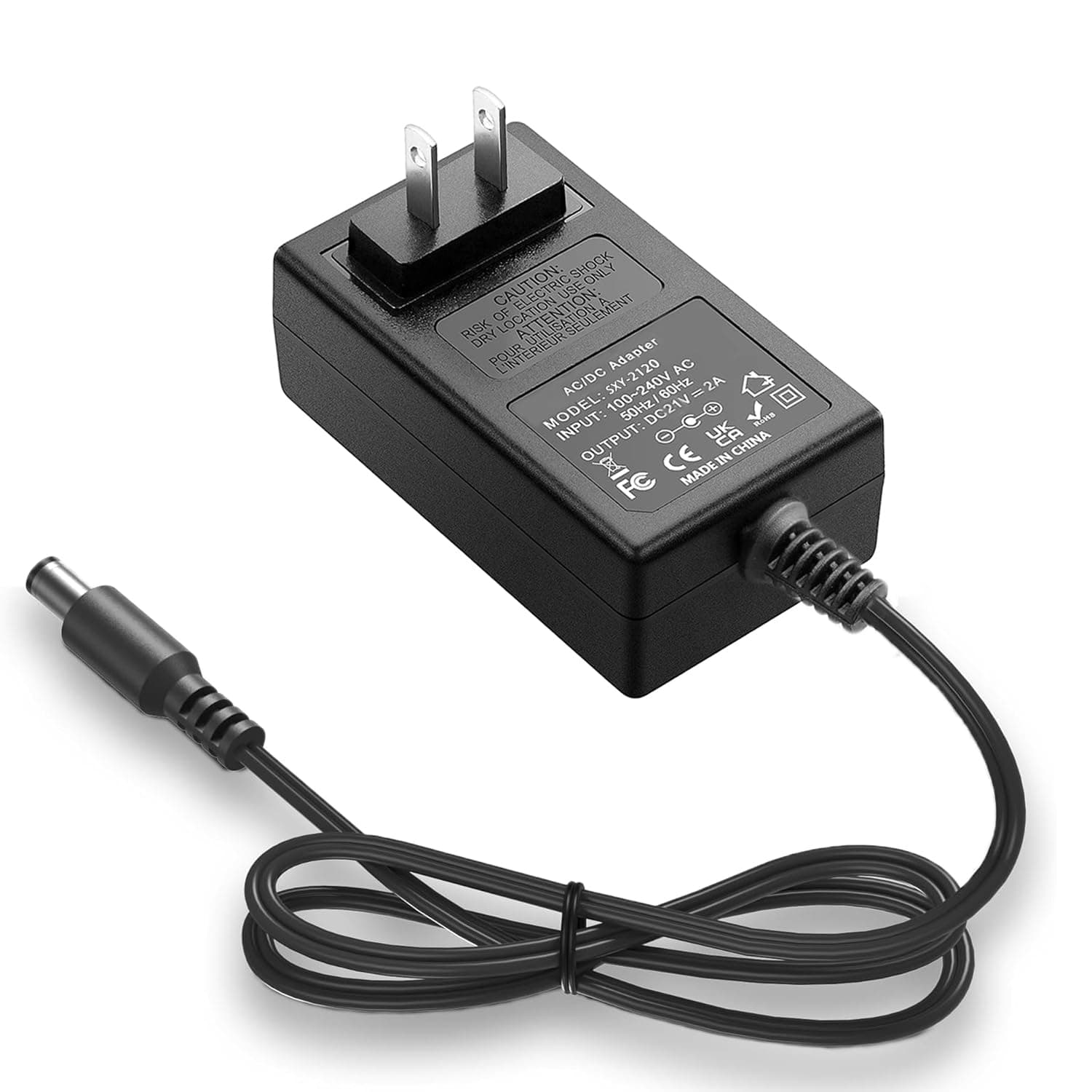 21V 2A Mini Chainsaw 6FT Adapter Power Cord Compatible with Saker, Jujubean, SEYVUM, DINSHARE, O-Conn, VTEK Mini Chainsaw Universal Battery Charger for Home Electronic Devices