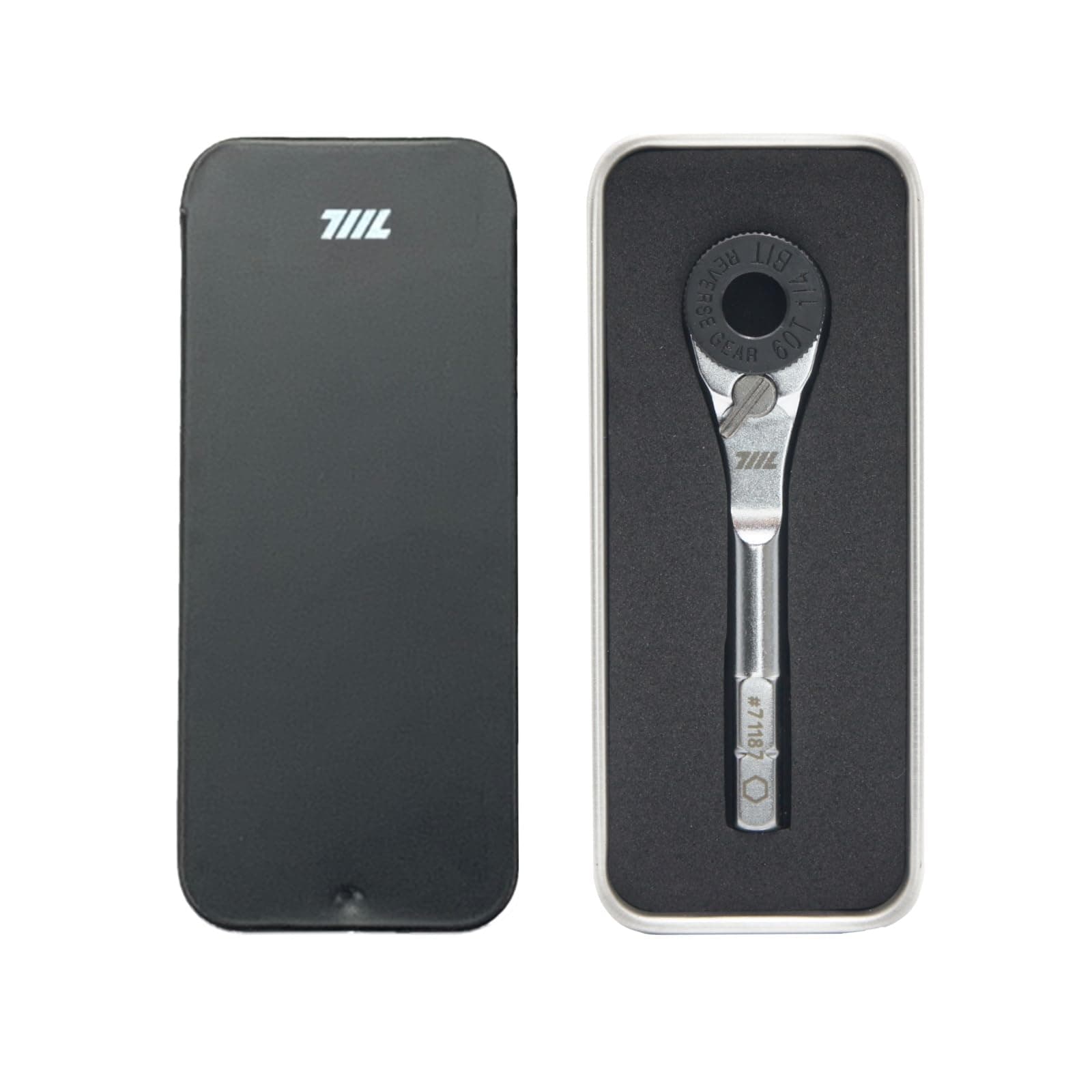 Hex End EDC Ratchet Wrench - Accessory for Multitools with 1/4" Hex Bits Adapters - Compatible with 1/4 Inch Socket Extensions