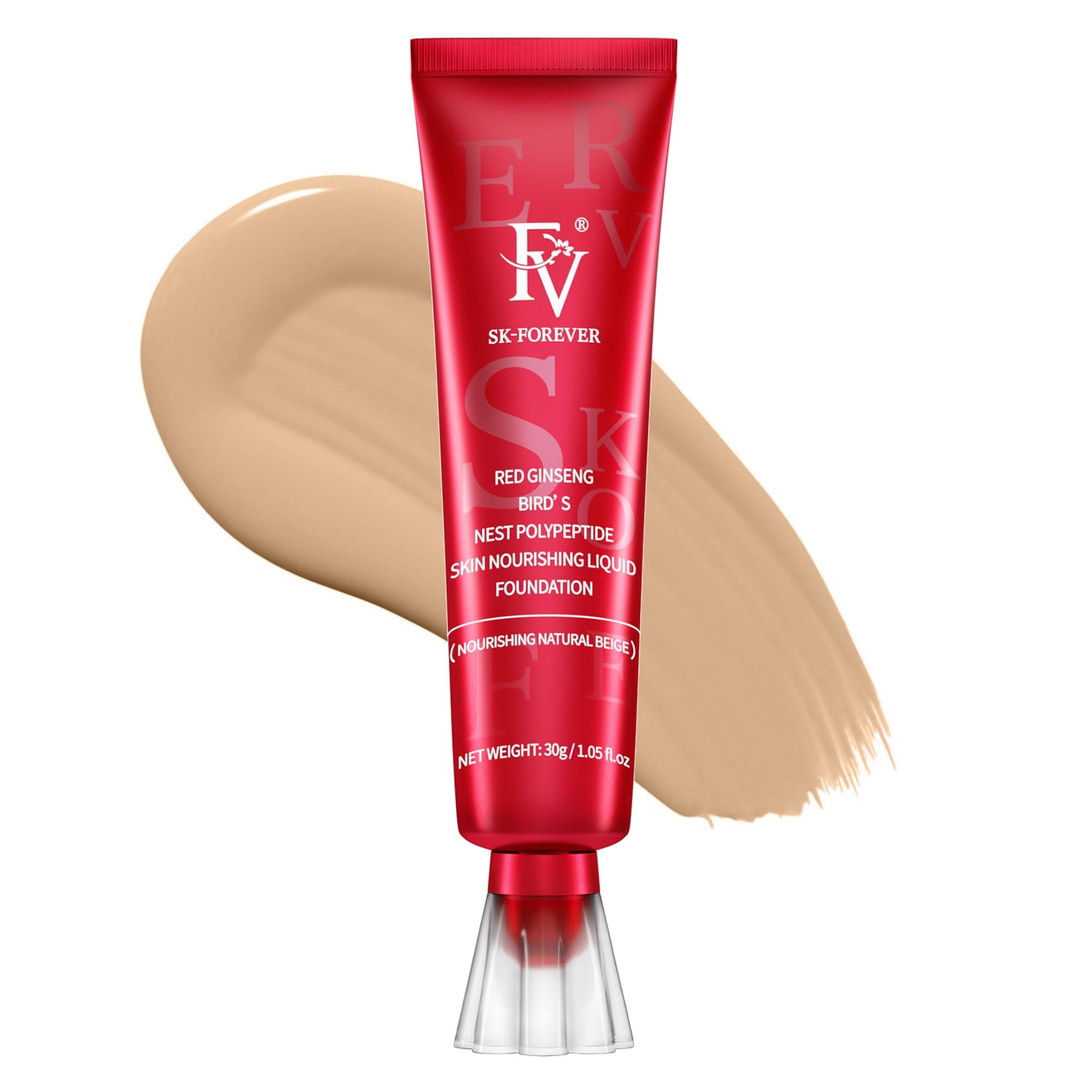 FV Dewy Foundation - Lightweight, Medium Coverage, Long Lasting, Hydrating for Dry/Combination Skin, Nourishing Beige