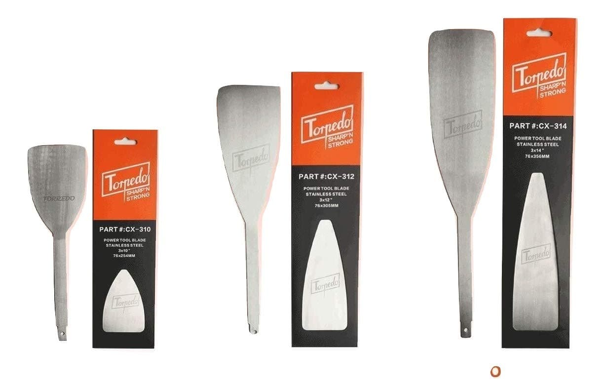 TORPEDO 3 Pack Windshield Express Removal Blade Autoglass Tool, Windshield Replacement Blade 3 X 10in, 3 X 12in, 3 X 14in