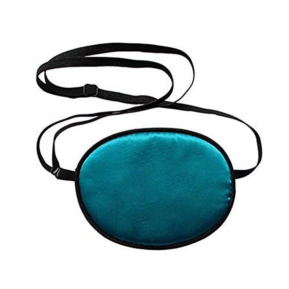 FSSTUD Adults Elastic Silk Eye Patch Lazy Eye for Amblyopia Blue