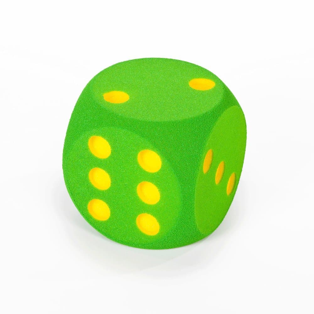Giant Foam Dice - 16cm - Green