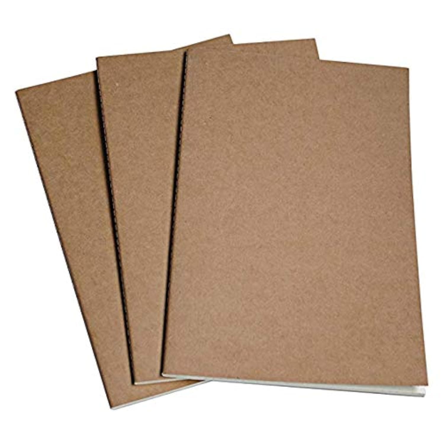 Wanderings Large Lined Travelers Notebook Insert/Large Journal Refill | 7" x 10.7" / 18cm x 27cm | 3 Booklets, 180 Blank Pages | Travelers Notebook Refills for Journals, Diaries, Planners