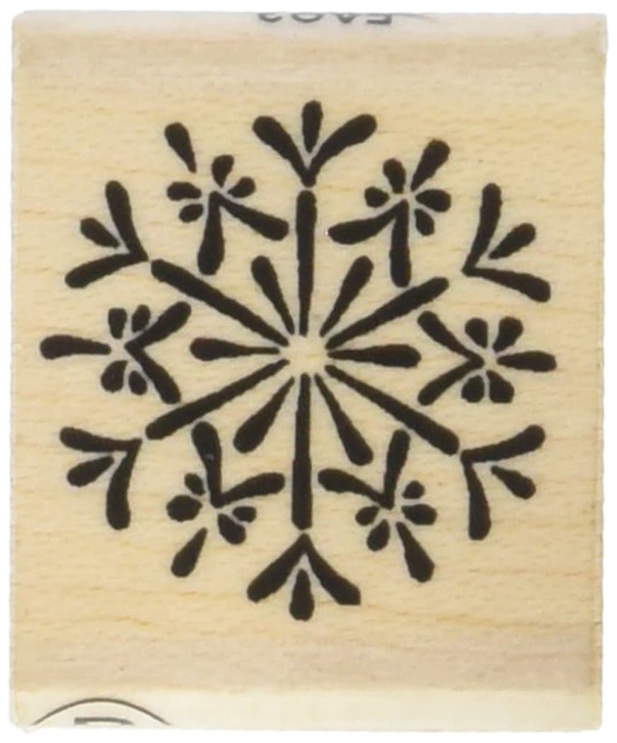 Snowflake 1 Fun Stamp, Black