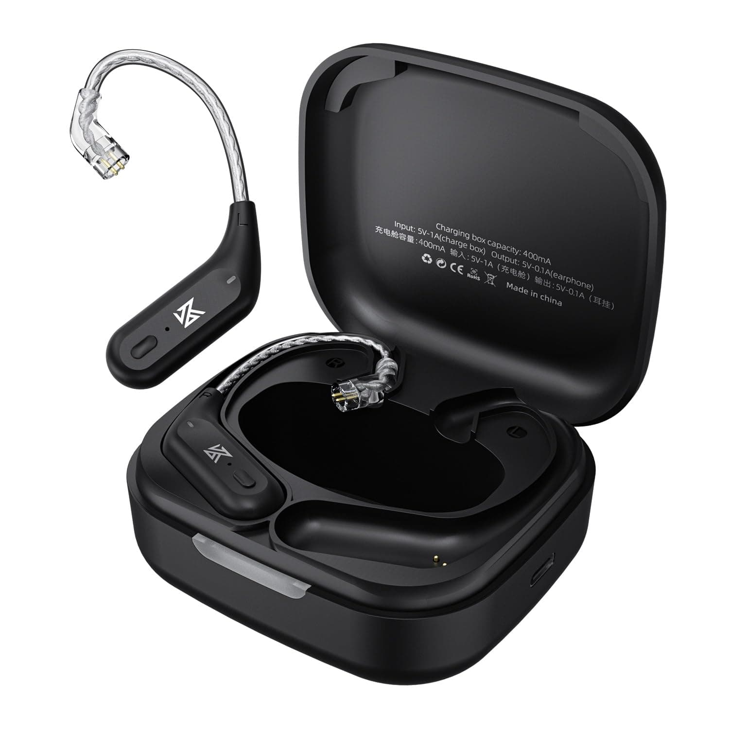 KZ AZ09 Bluetooth 5.2 IPV5 Waterproof Noise Reduction Bluetooth Module Upgrade Cable Ear Hook for ZST/ZSTX/ZS10/AS06/AS10/BA10/ZSR/ES4(B pin)