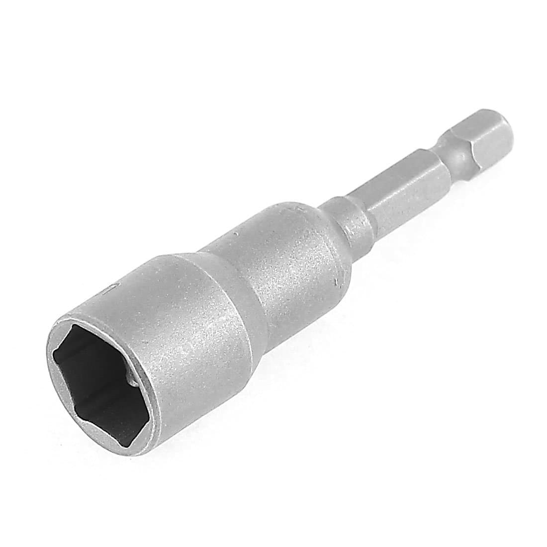 uxcell 13mm Socket Magnetic Nut Driver Setter Adapter Hex Bit Gray