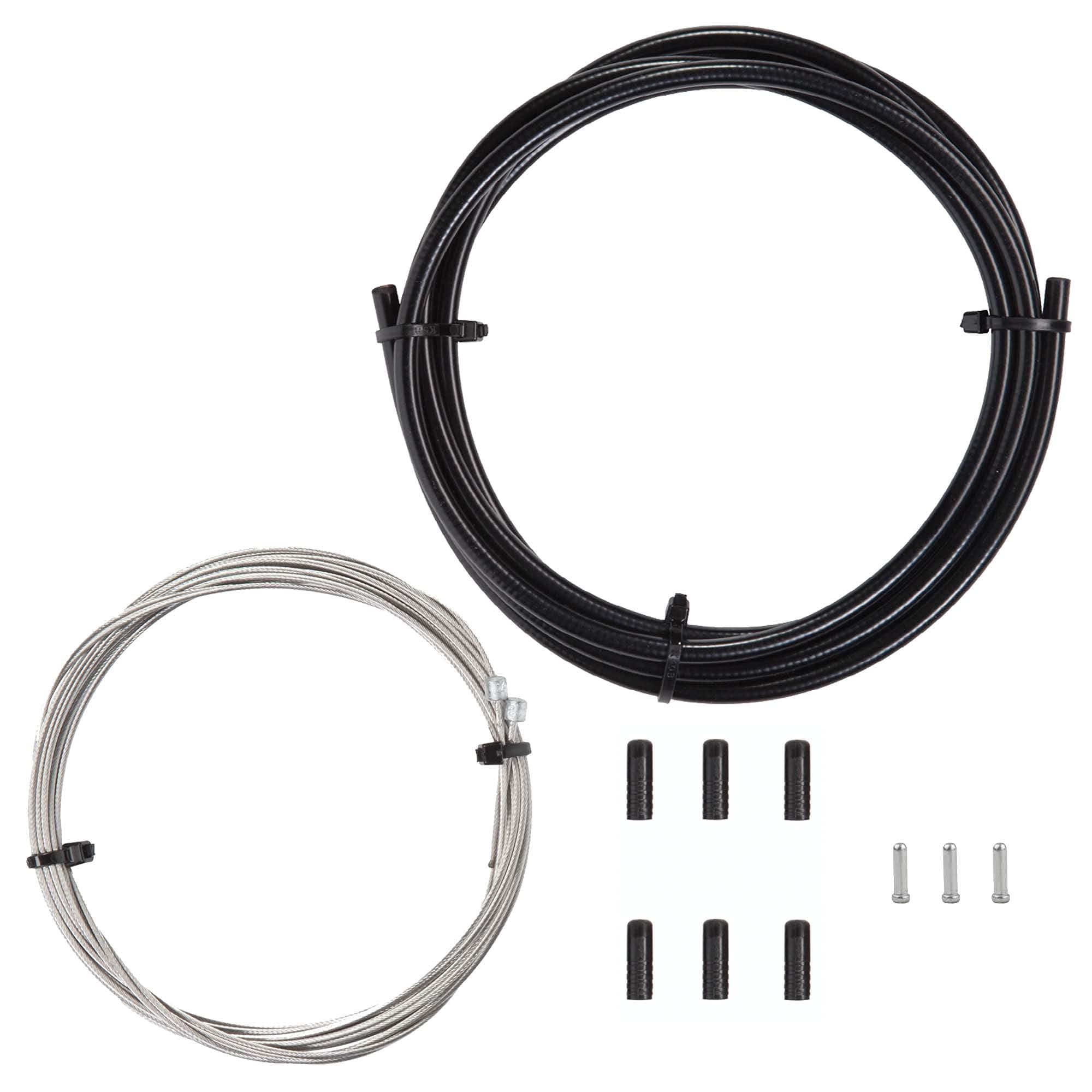 Vitel CyclesShift Cable Kit Front and Rear Set with Black Housing for Shimano/Sram Mountain | Hybrid | Road Bike