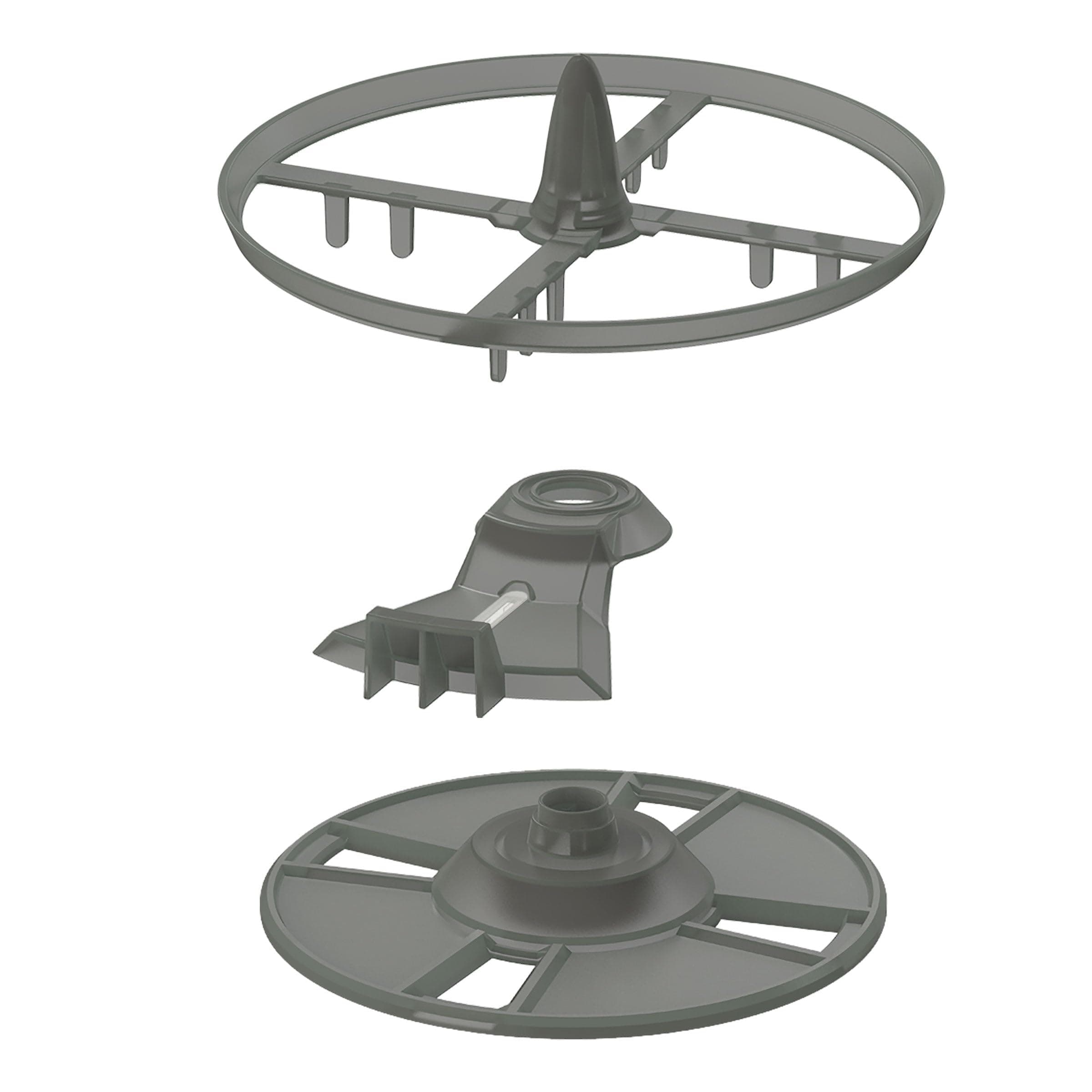 Formula Pro Advanced Replacement Stirring Wheel, Locking Cover, and Measuring Wheel Set aka Orange Parts, Grey