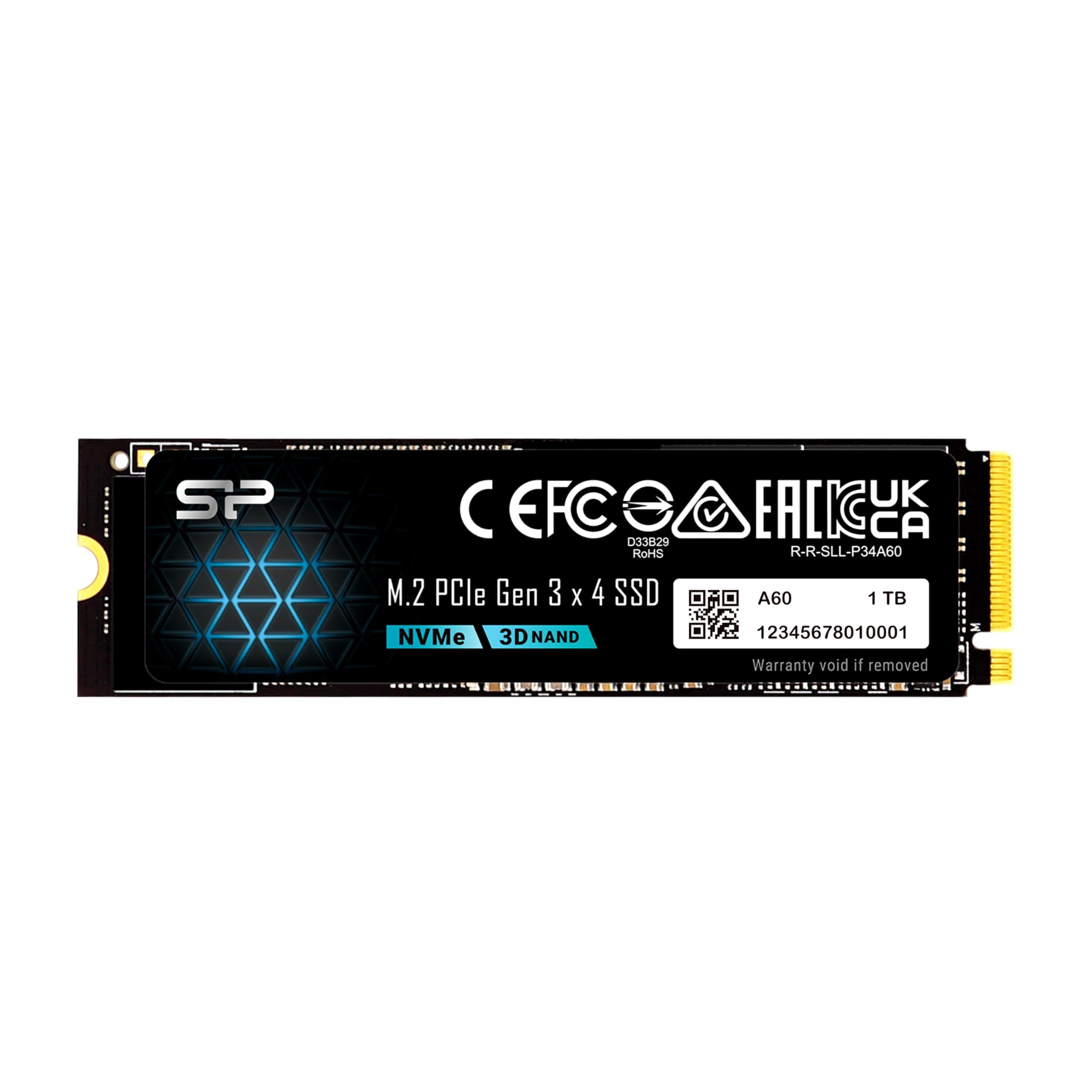 Silicon Power 1TB - NVMe M.2 PCIe Gen3x4 2280 SSD (SP001TBP34A60M28)