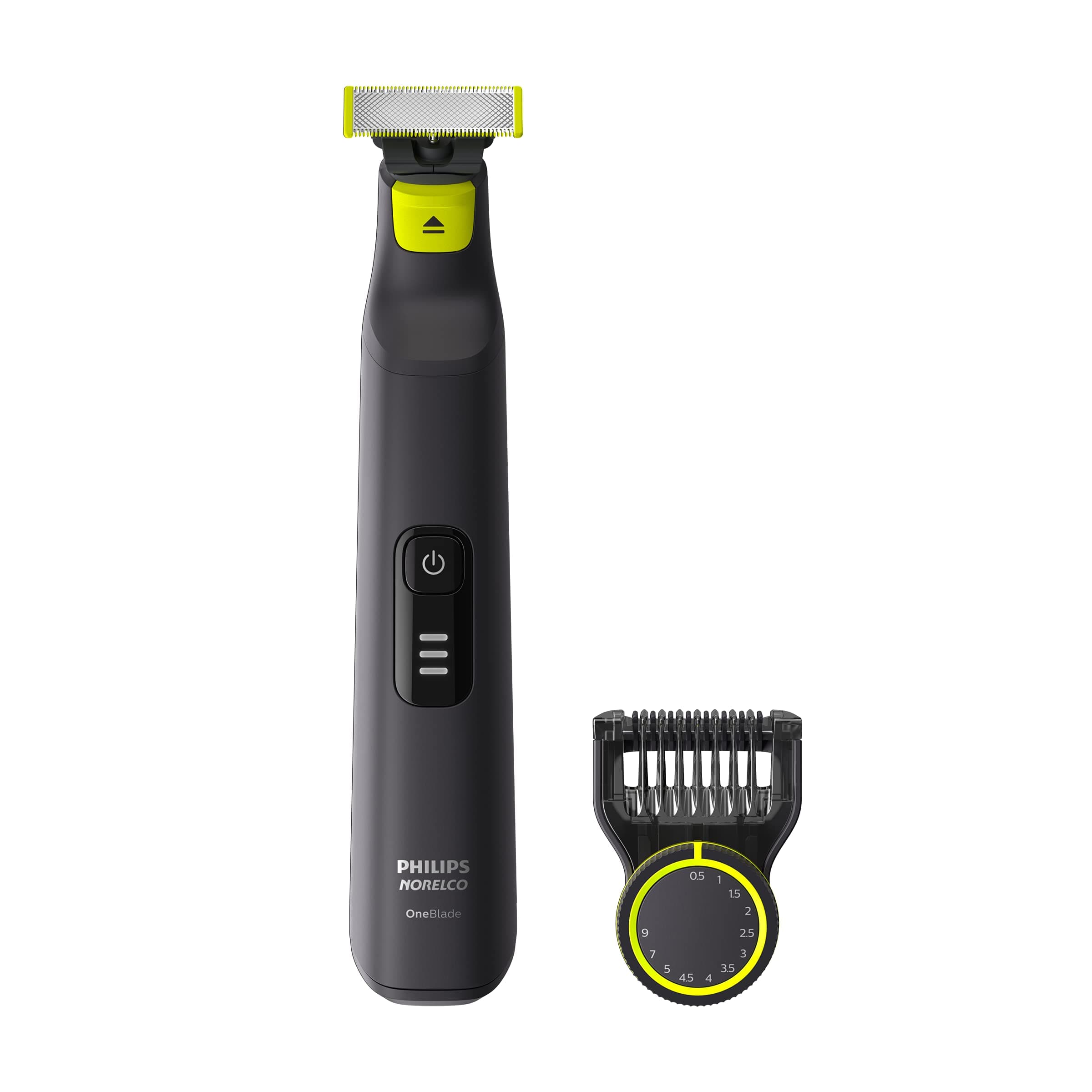 Philips OneBlade Pro Hybrid Electric Trimmer and Shaver, Black, 2 Piece, QP6530/70, Old Version